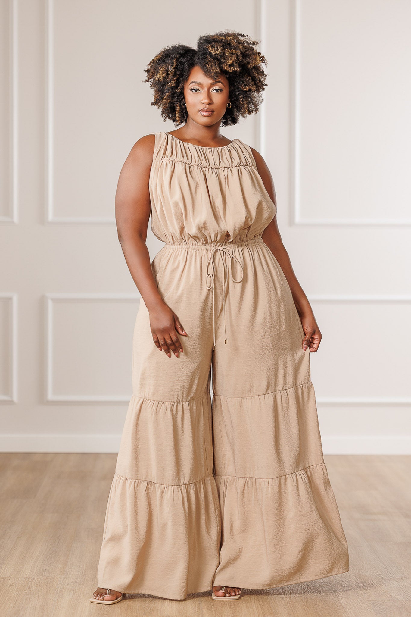 Phoenix Ruched Tank Jumpsuit