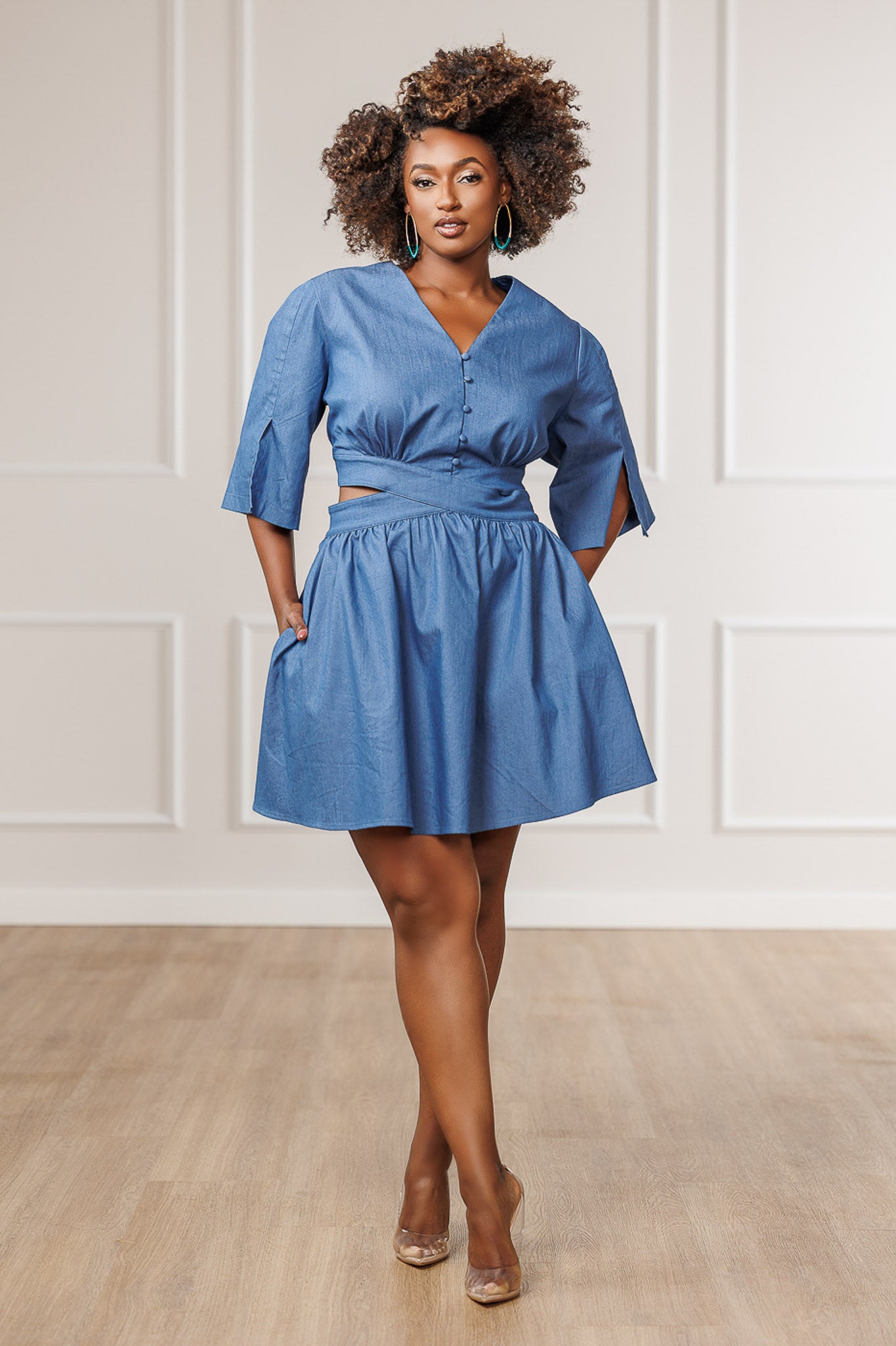 FINAL SALE - Madeleine Crossed Open Back Dress