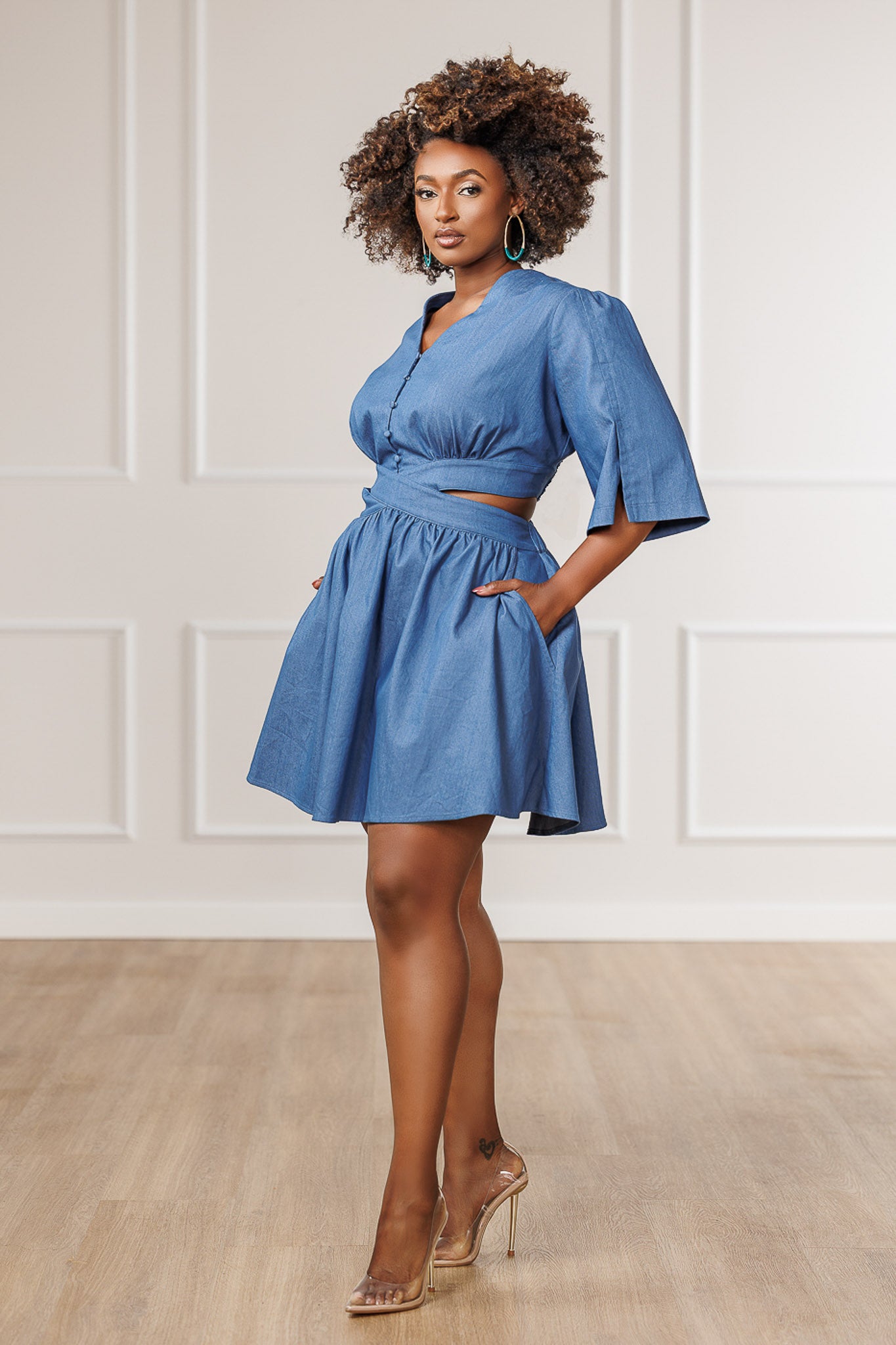 FINAL SALE - Madeleine Crossed Open Back Dress