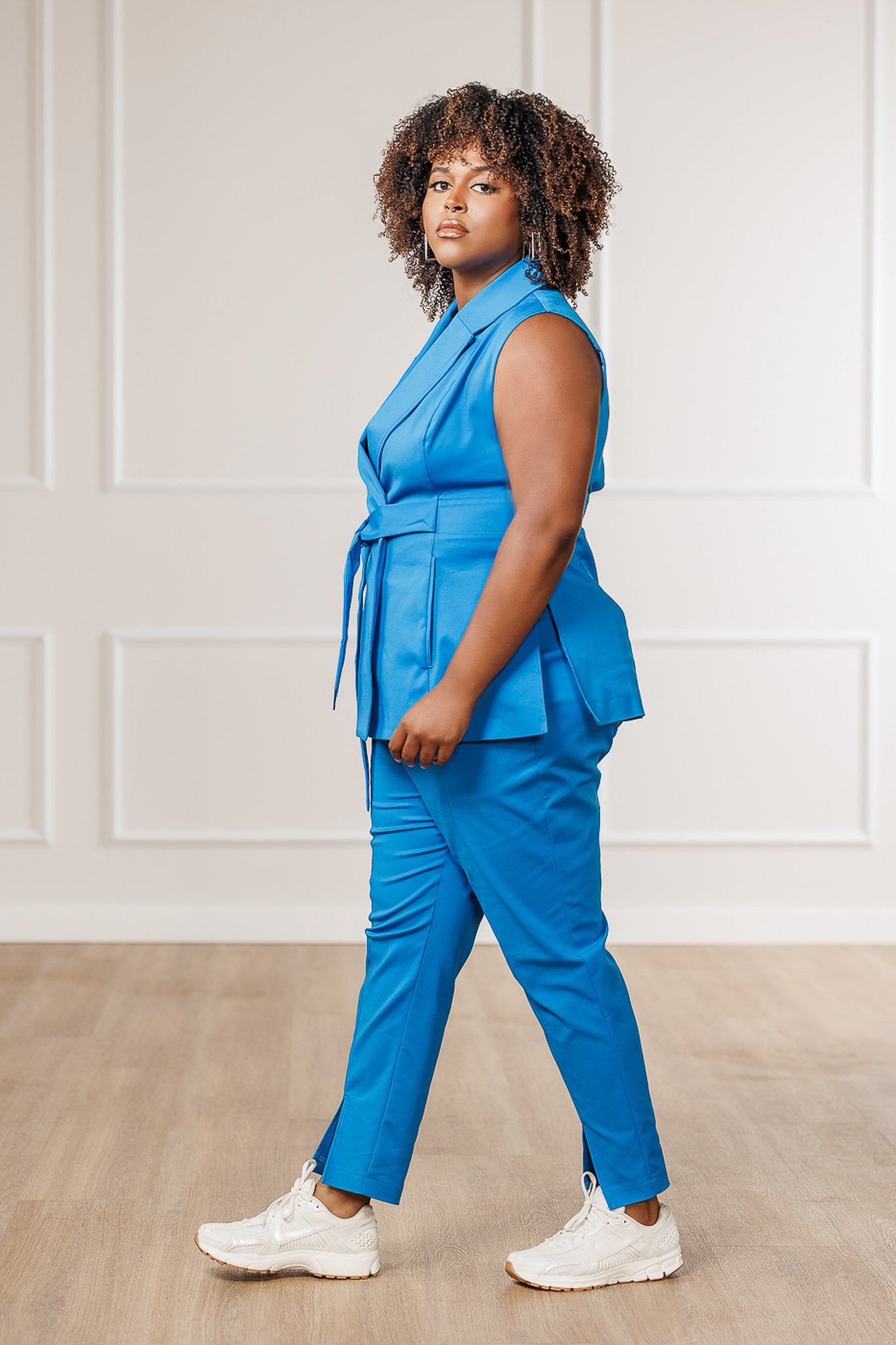 FINAL SALE - Lauren Back Cut-Out Vest - Blue