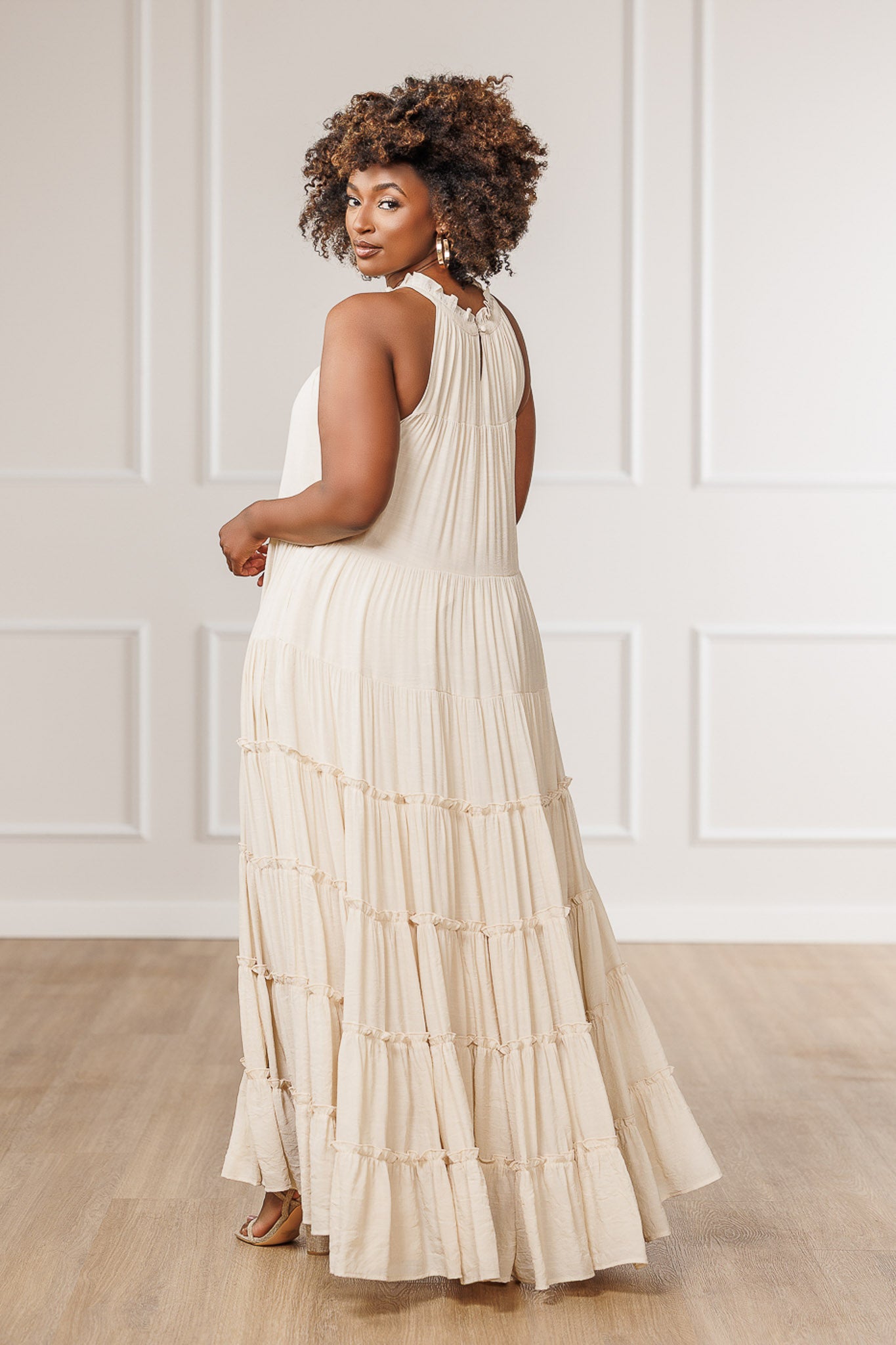 FINAL SALE - Jacqui Tiered Ruffle Dress - Ivory