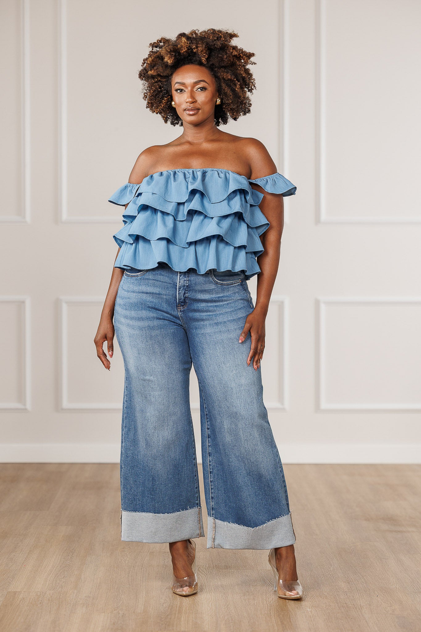 Raven Extra Wide Cuffed Jeans
