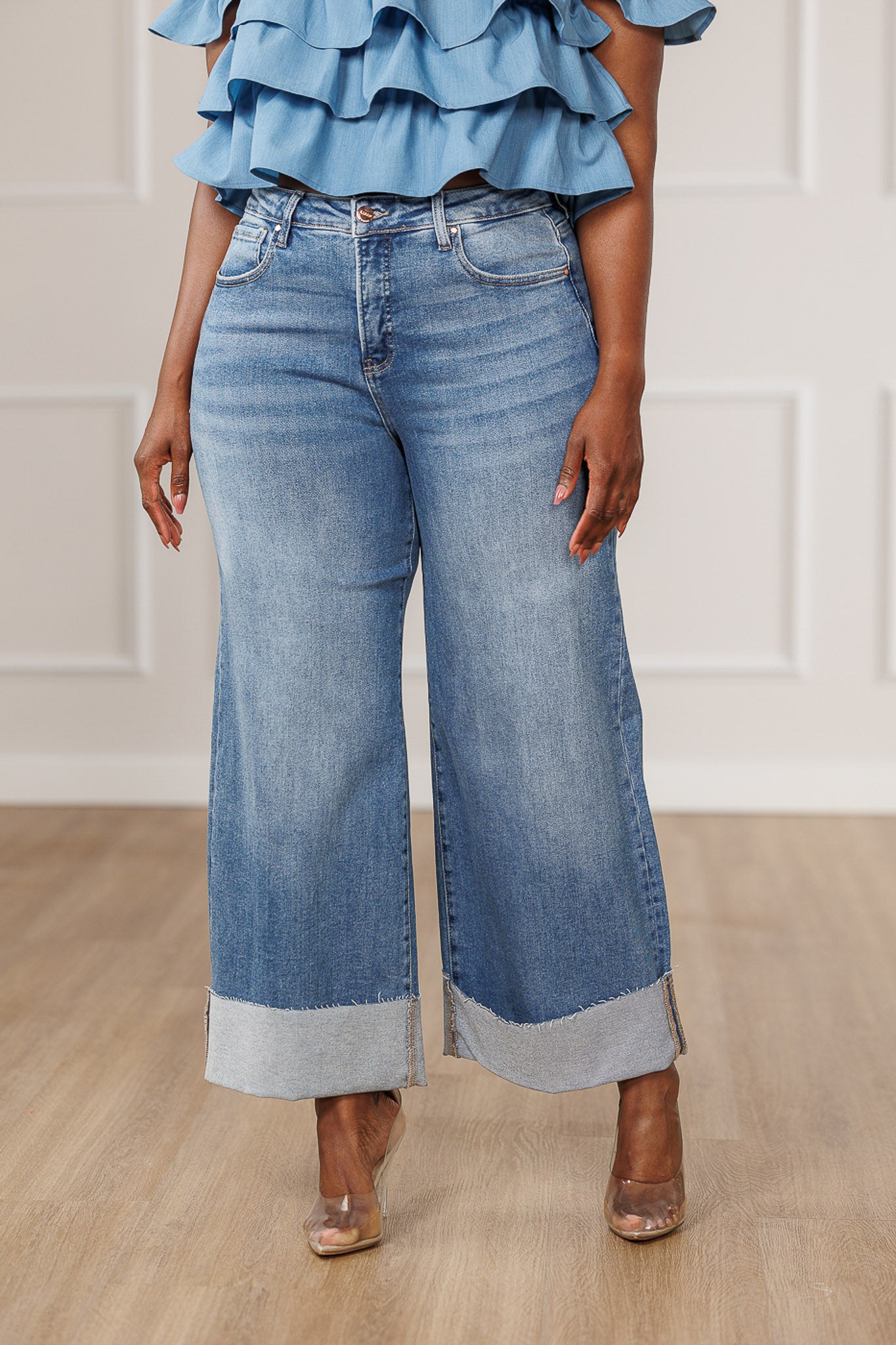 Raven Extra Wide Cuffed Jeans