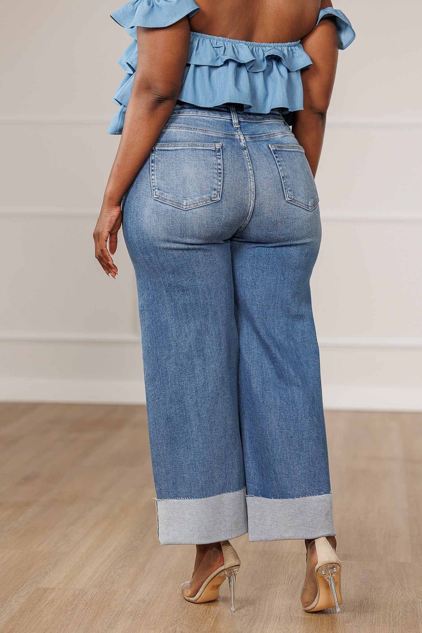 Raven Extra Wide Cuffed Jeans