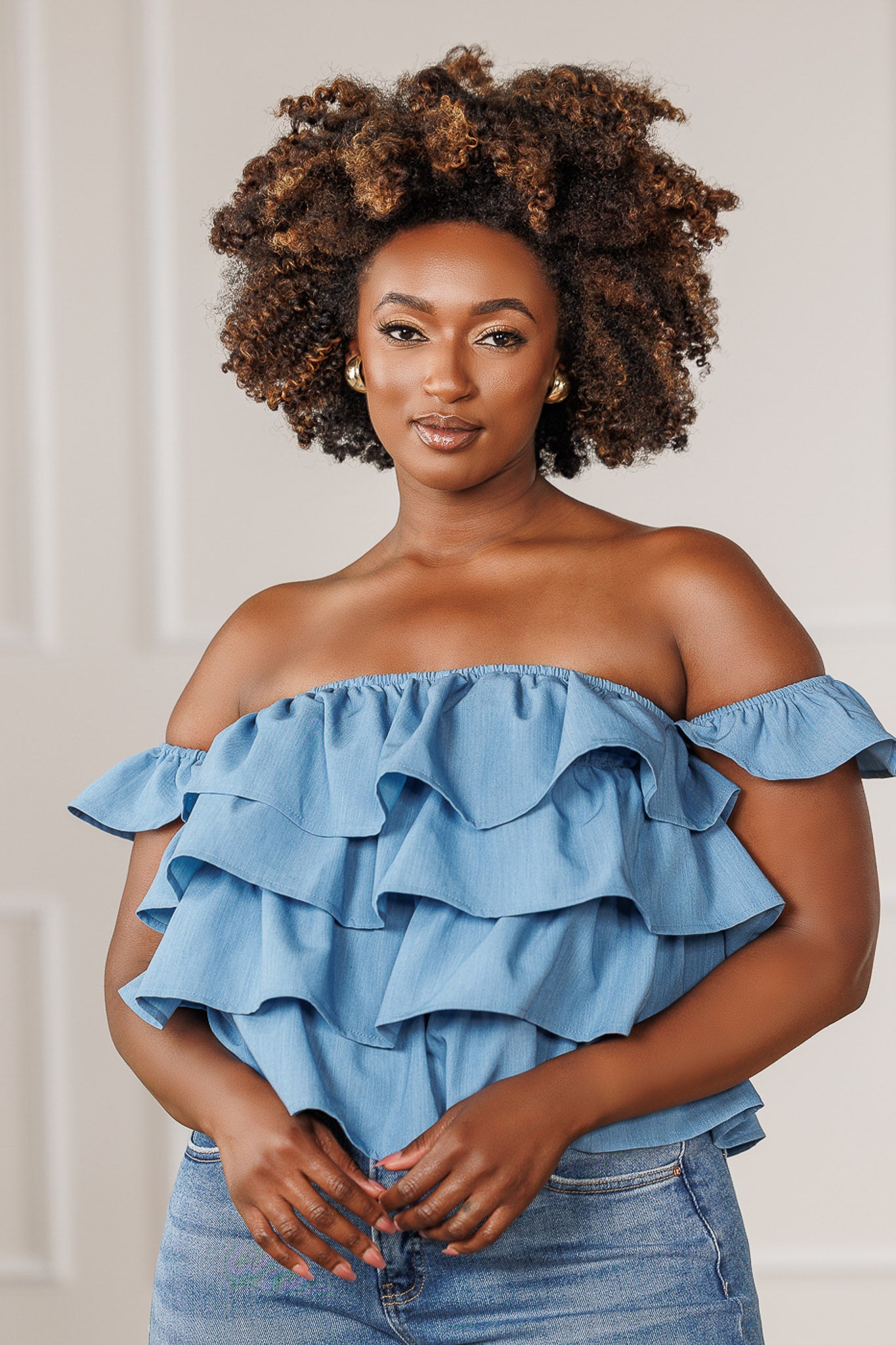 Chance Layered Ruffle Top