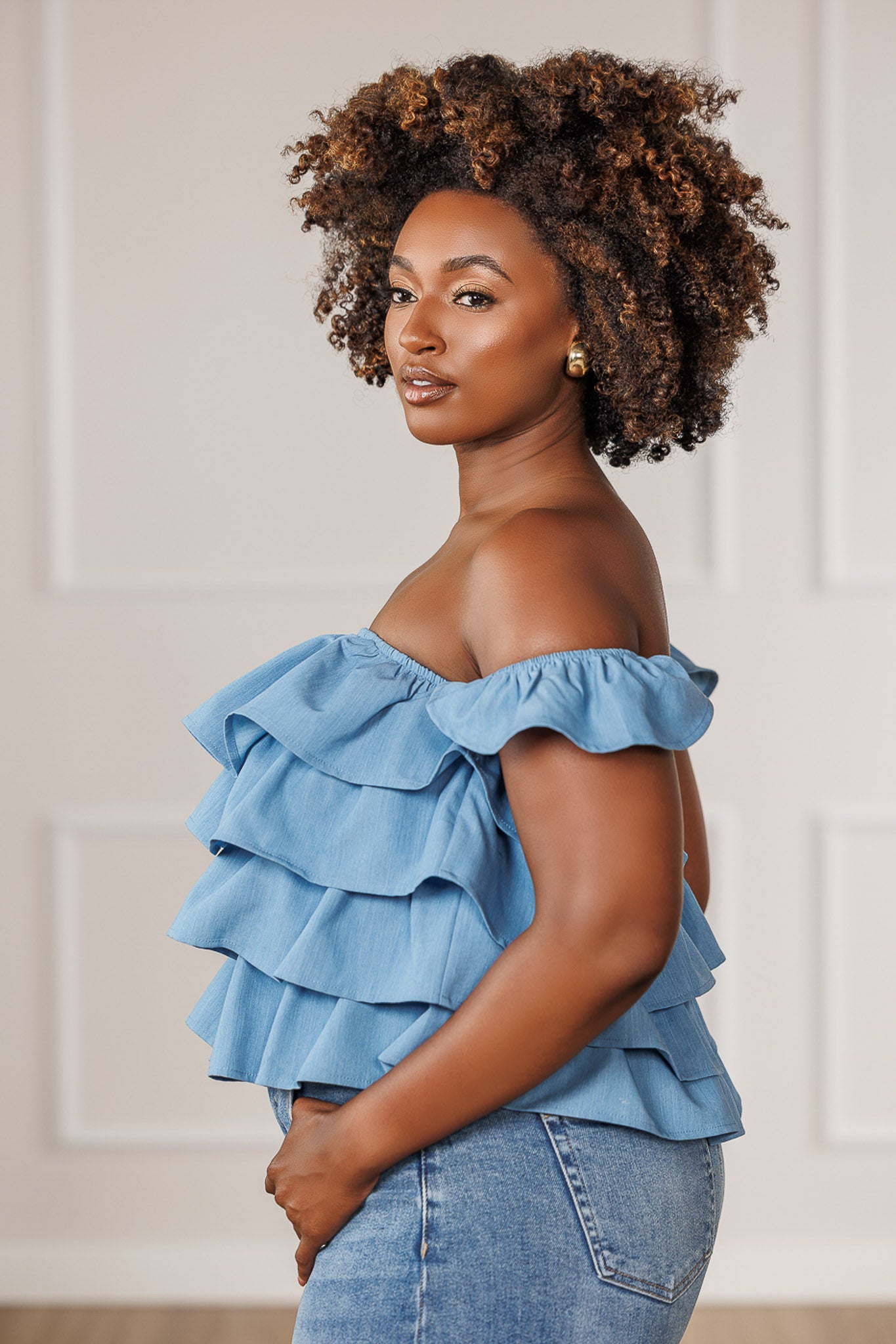 Chance Layered Ruffle Top