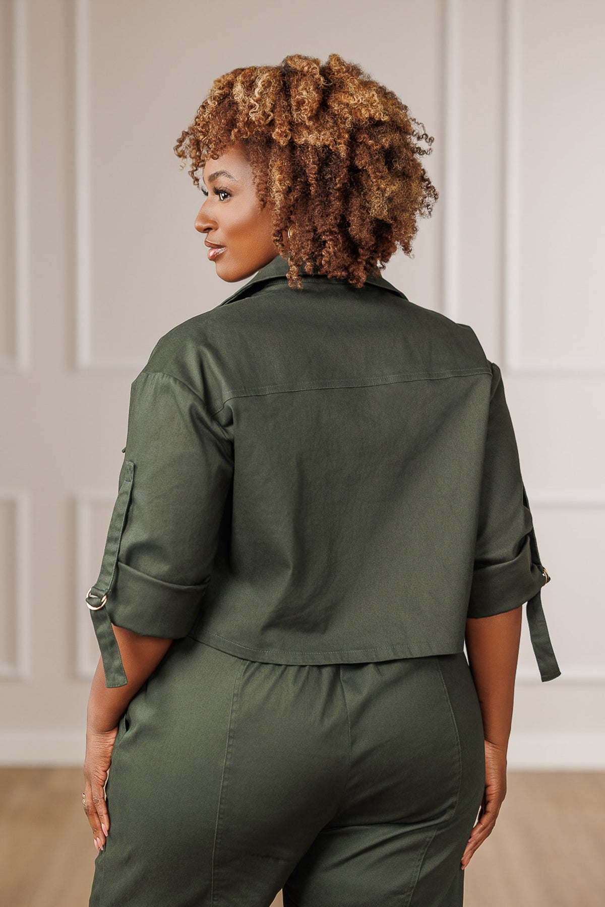 Alma Oversized Cargo Top - Emerald