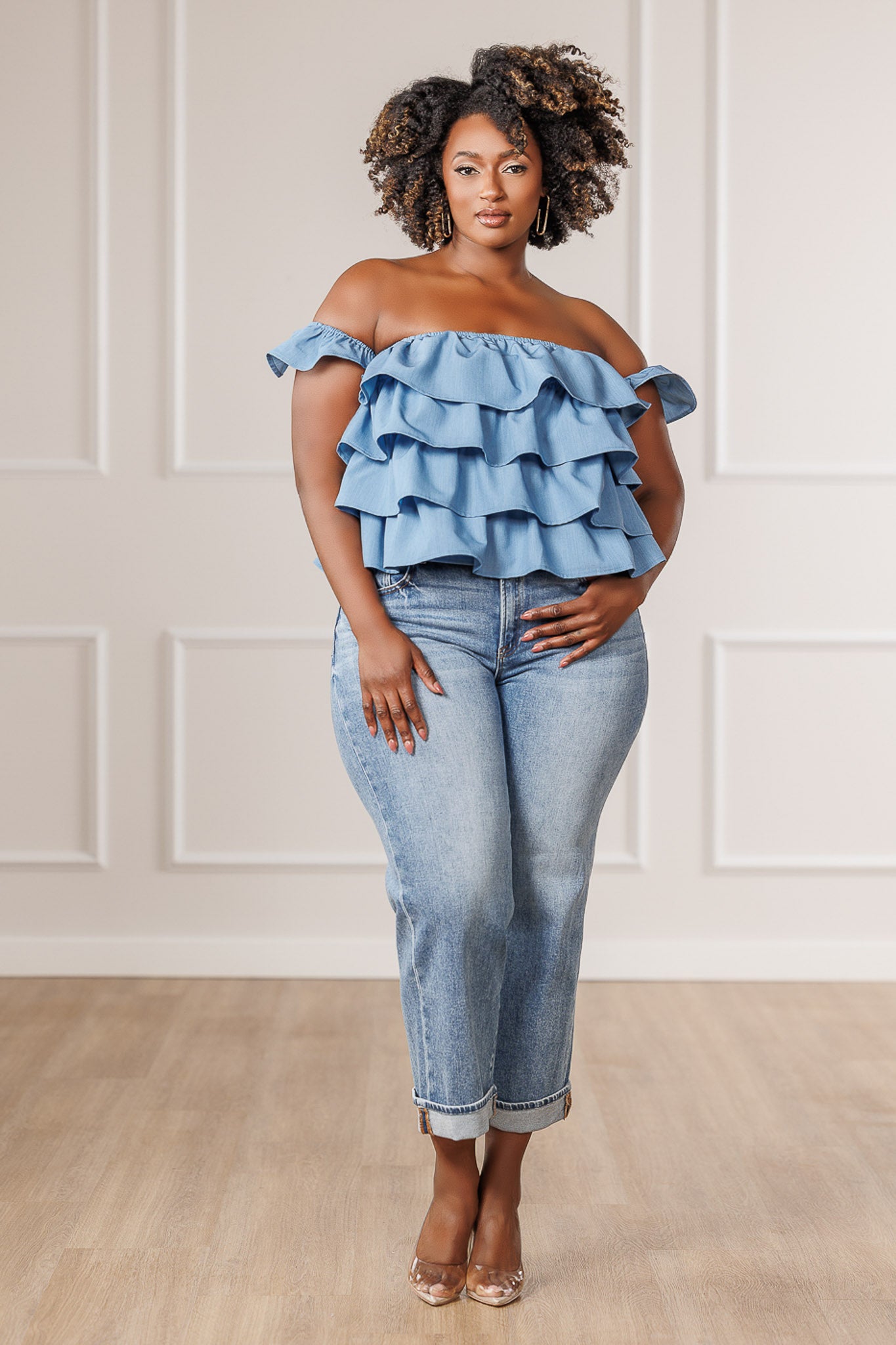 Chance Layered Ruffle Top