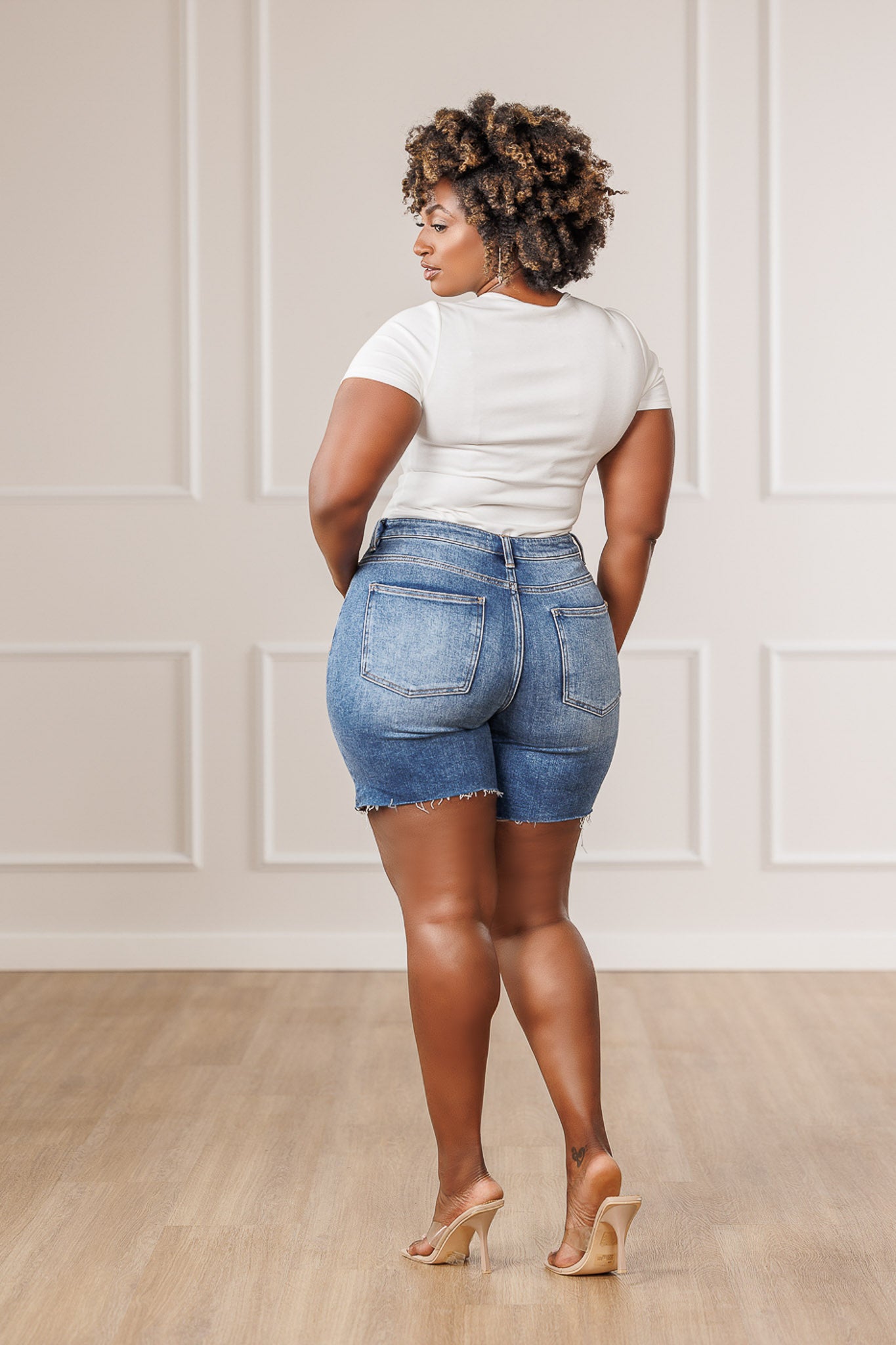 Wyatt Straight Raw Hem Shorts