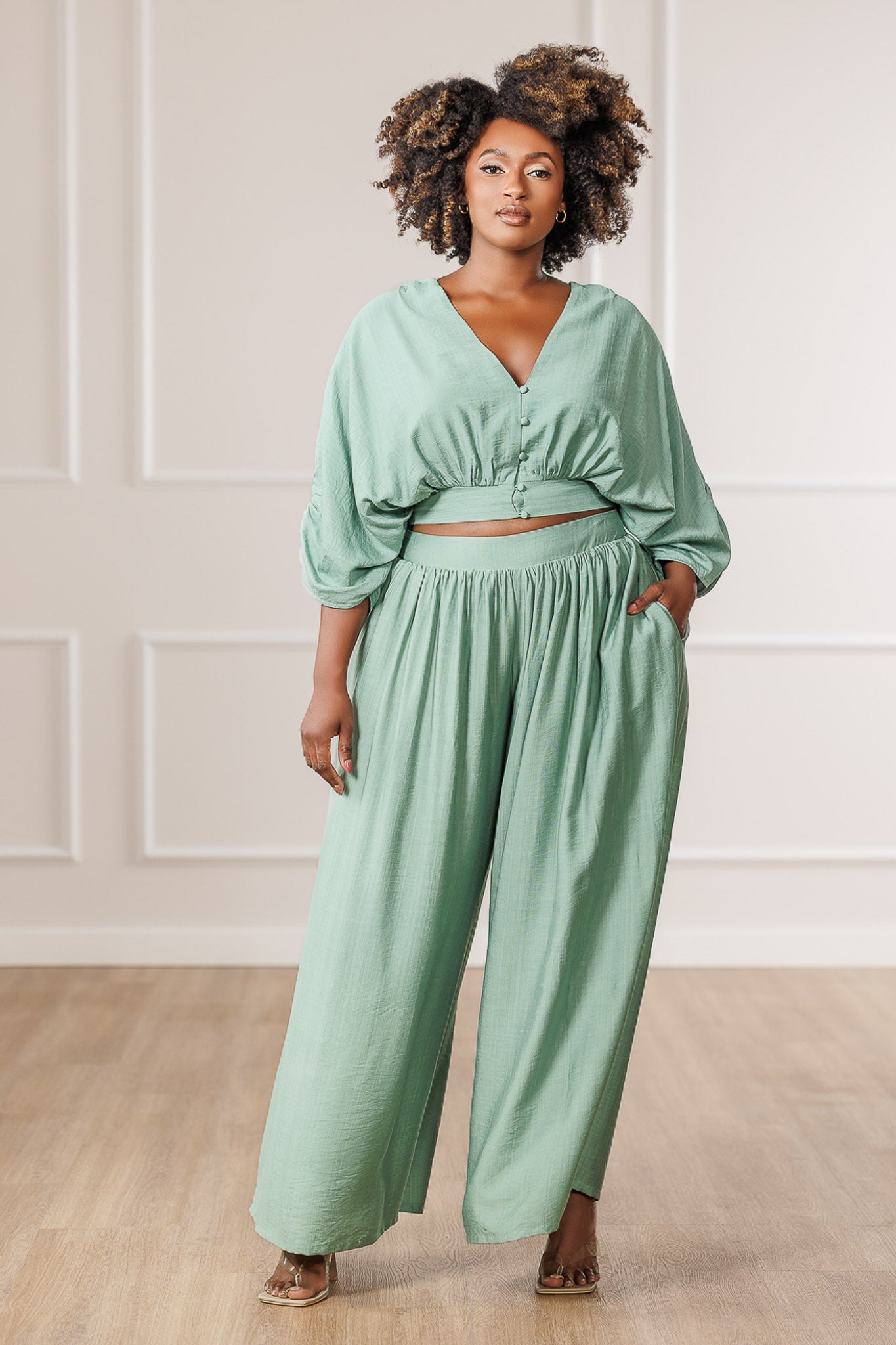 Reverie Kimono Top - Sage