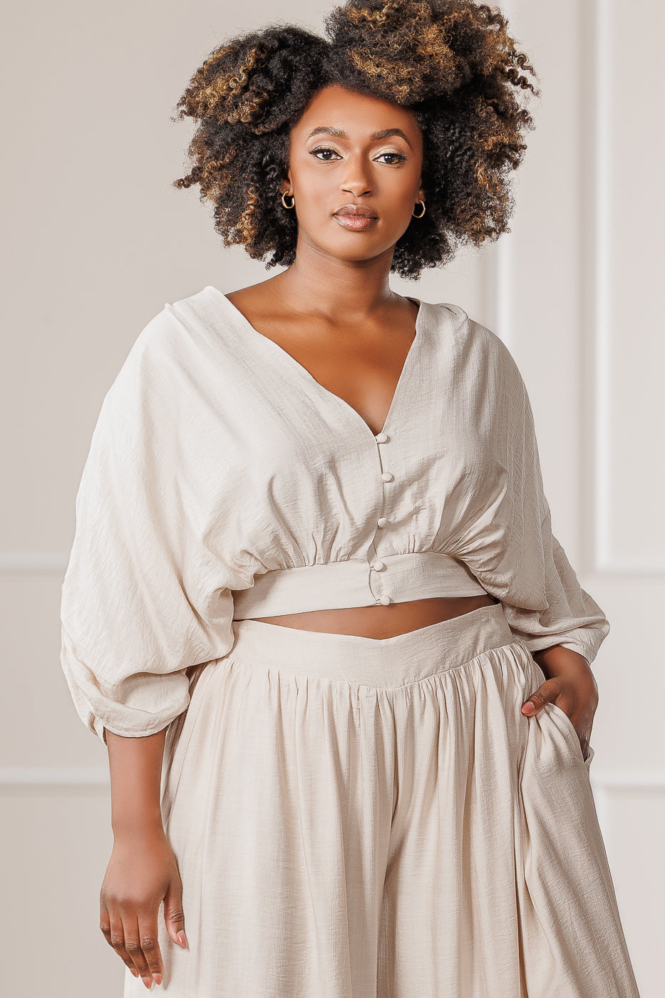 Reverie Kimono Top - Bone