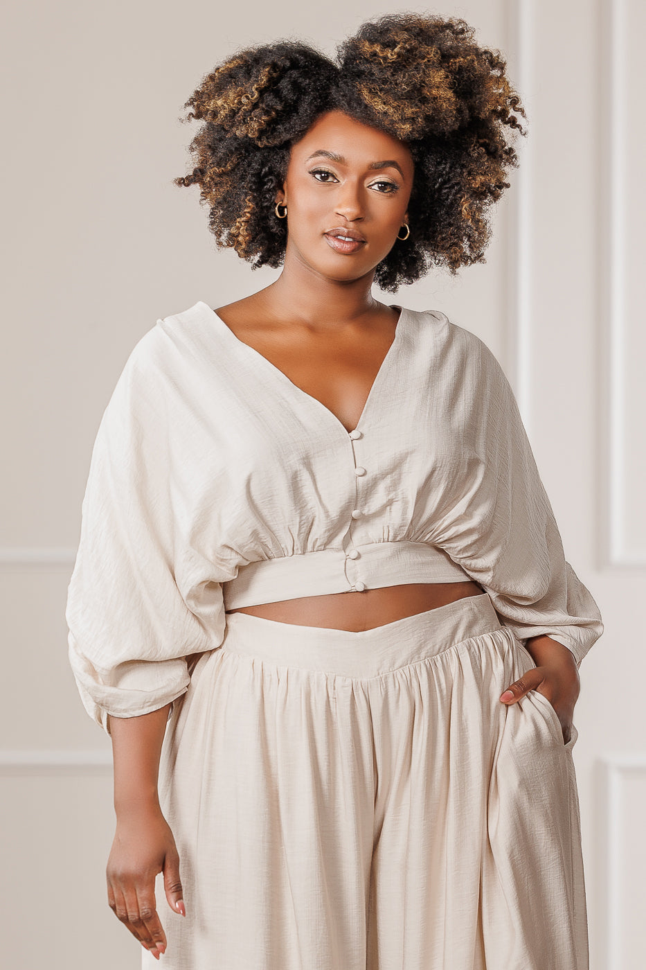 Reverie Kimono Top - Bone