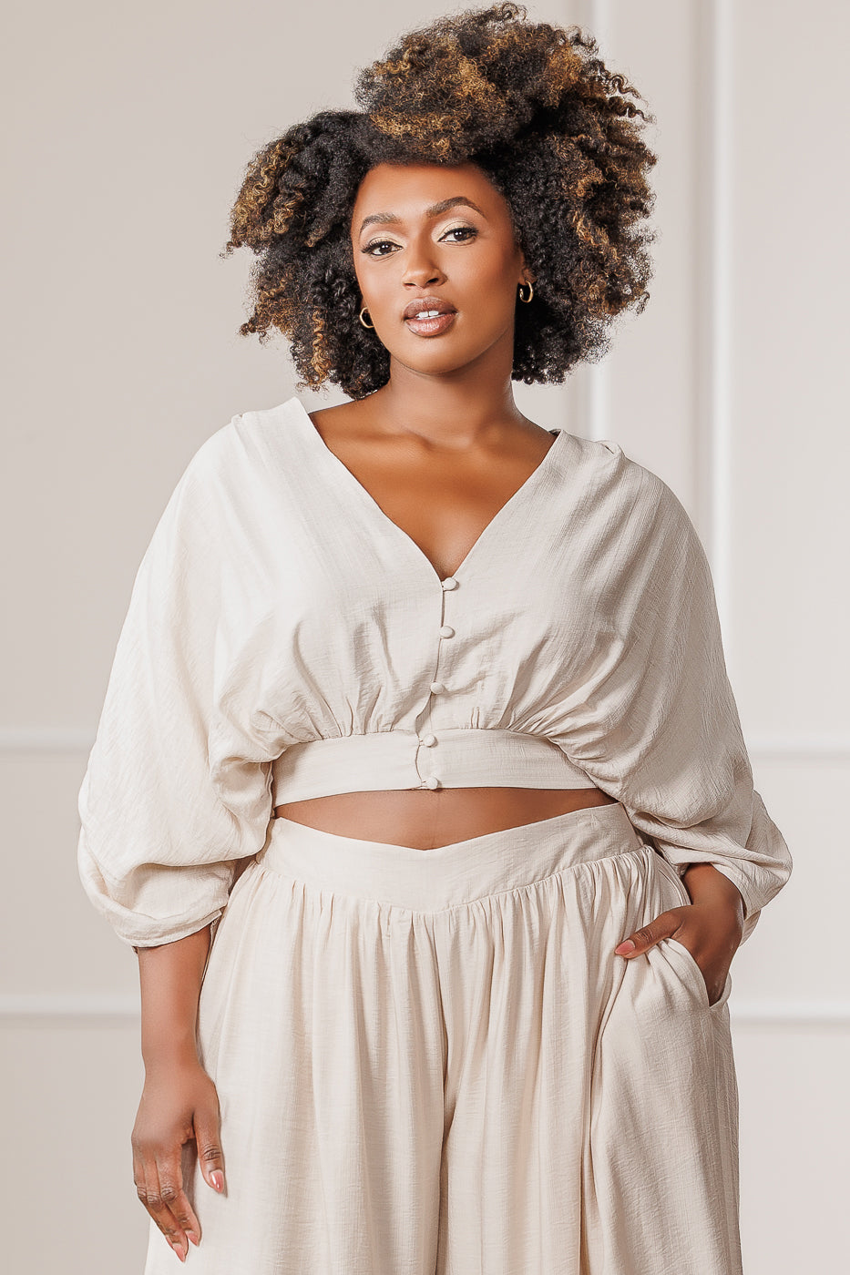 Reverie Kimono Top - Bone