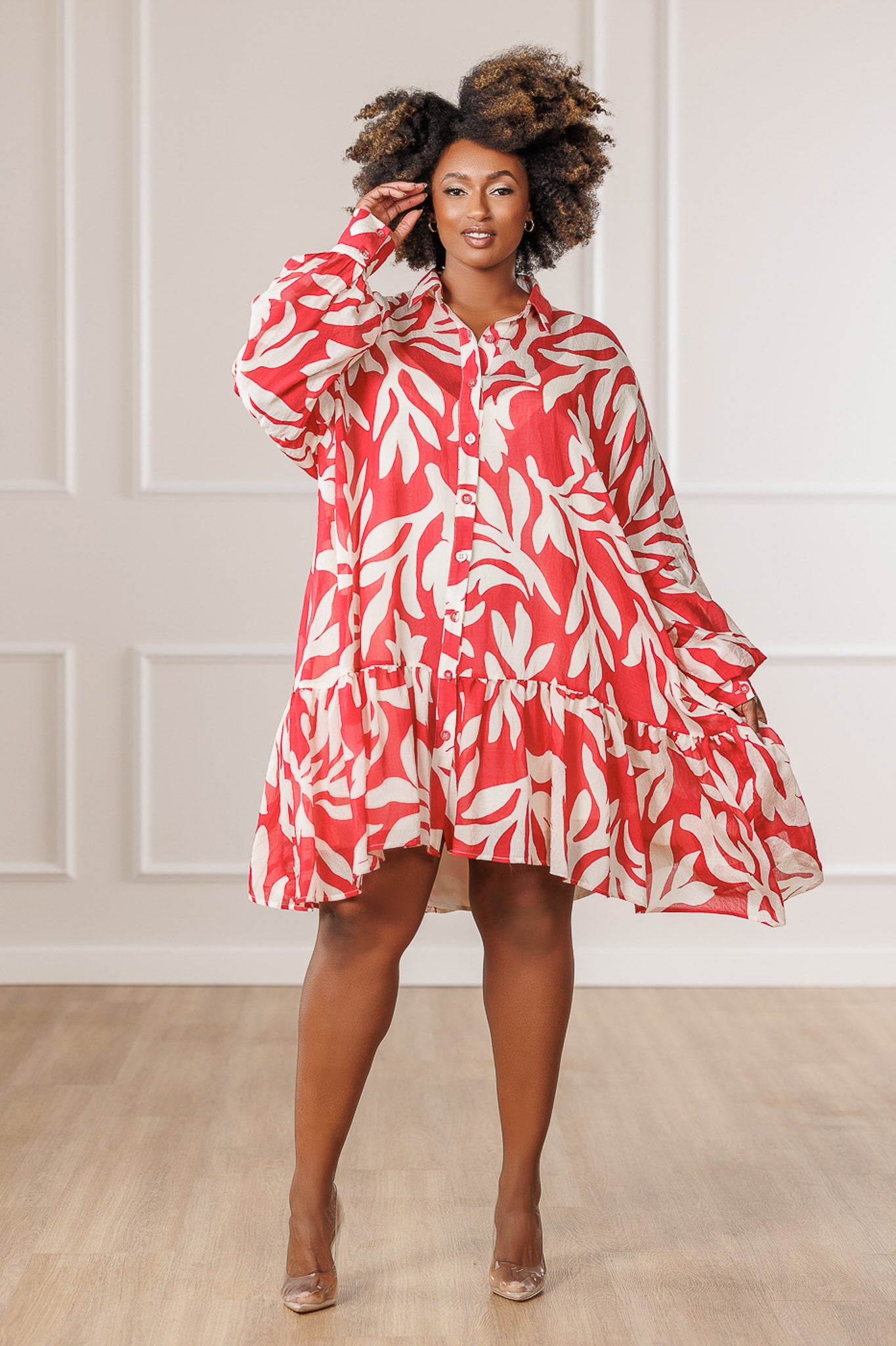 Mira Asymmetrical Shirt Dress