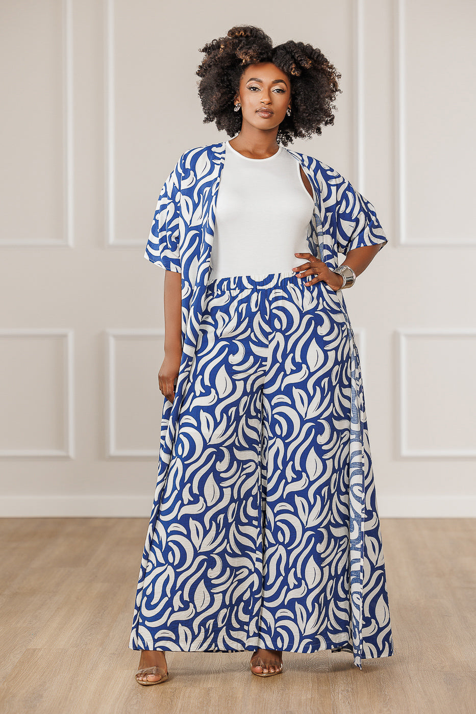 FINAL SALE - Veronica Kimono Duster - Blue