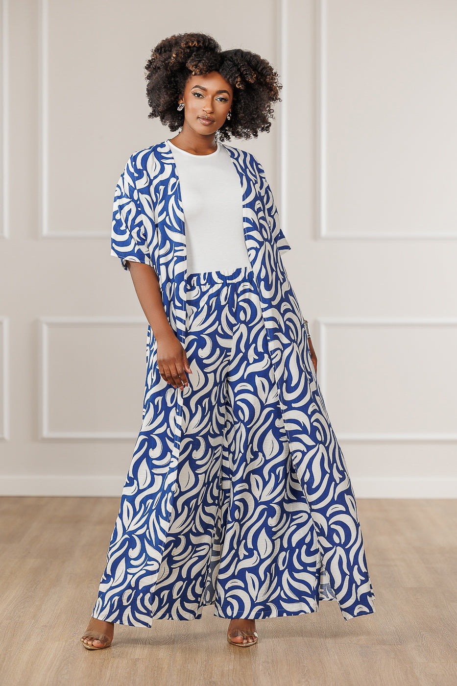 FINAL SALE - Veronica Kimono Duster - Blue