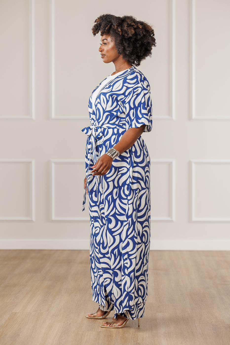 FINAL SALE - Veronica Kimono Duster - Blue