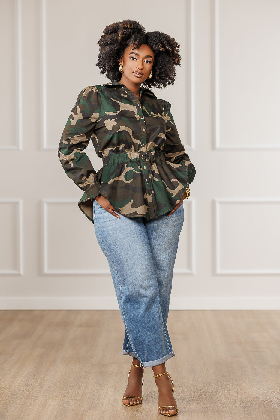 Isla Asymmetric Peplum Top