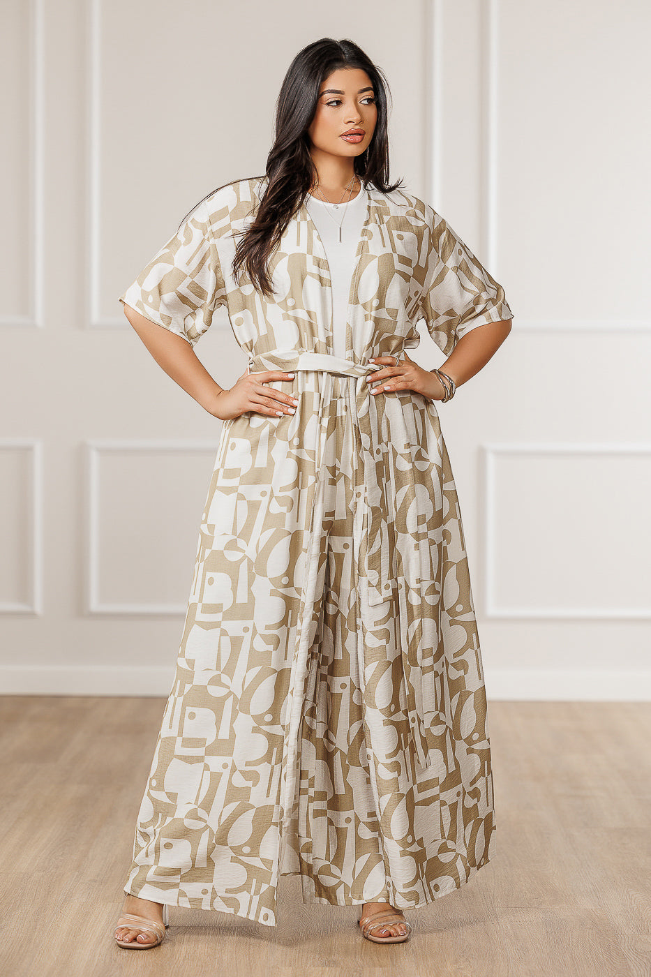 FINAL SALE - Veronica Kimono Duster - Khaki