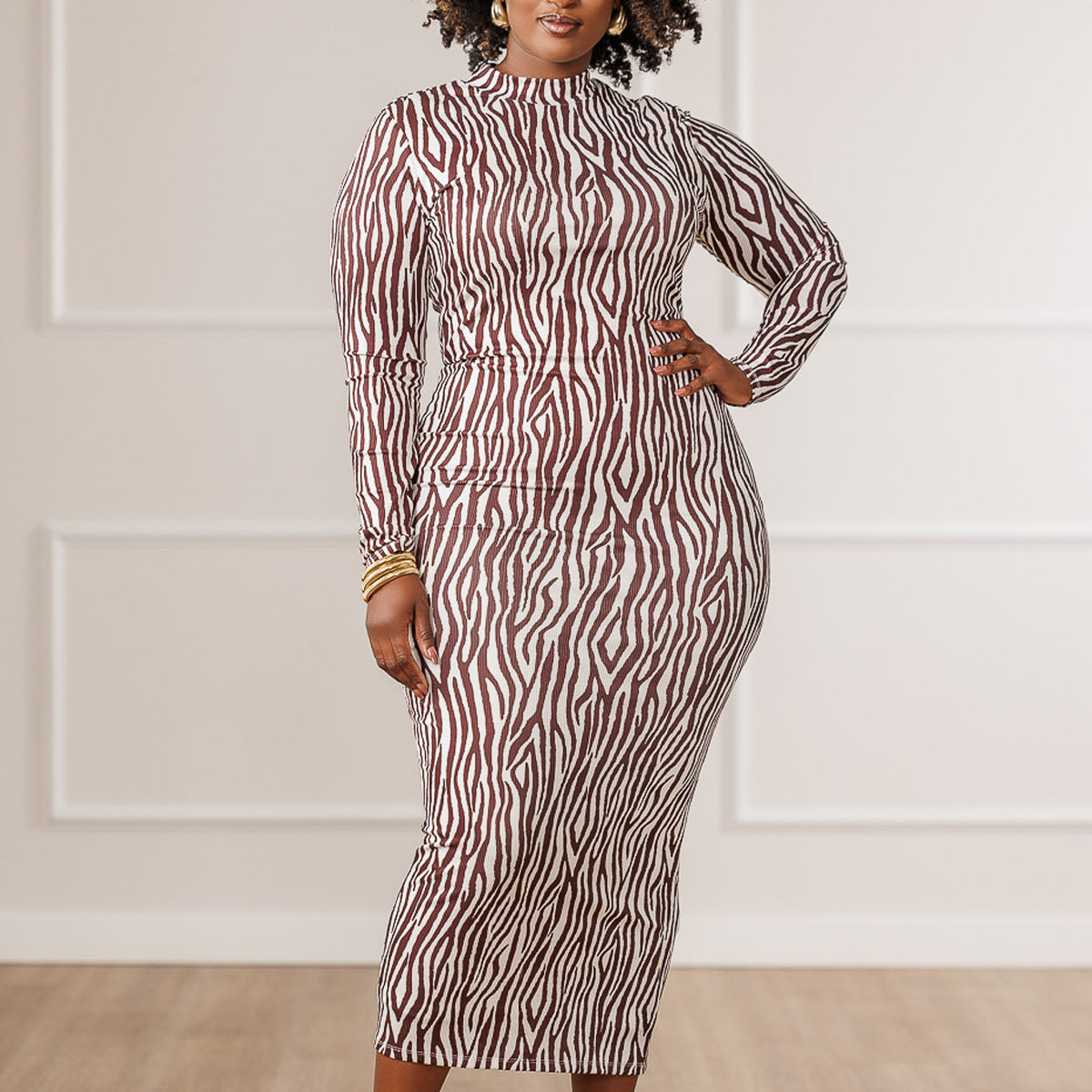 3/4 sleeve floral midi dress Vayu Cotton Mustard Yellow Floral Midi Dress 3/4 Sleeve – Newnaa