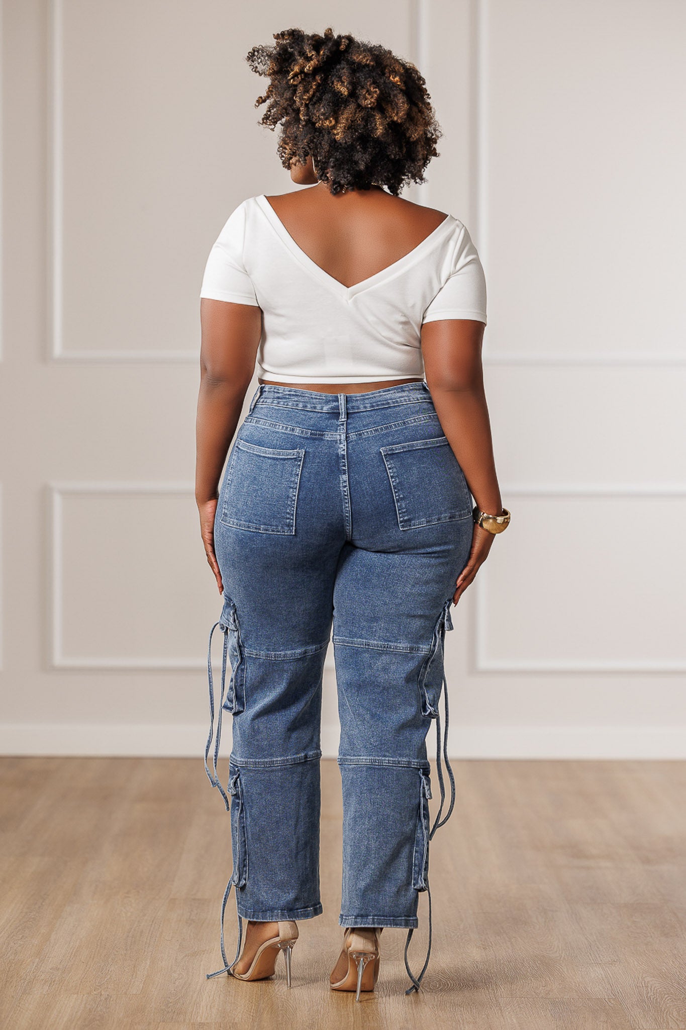 Kirra Side Ties Cargo Jeans