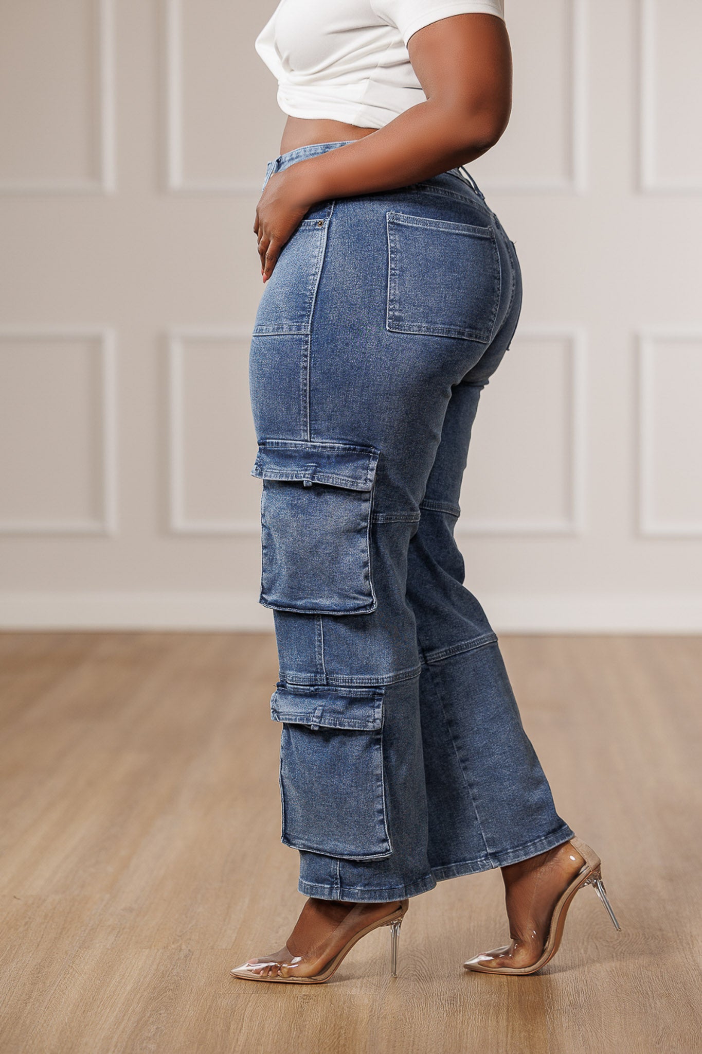 Kirra Side Ties Cargo Jeans