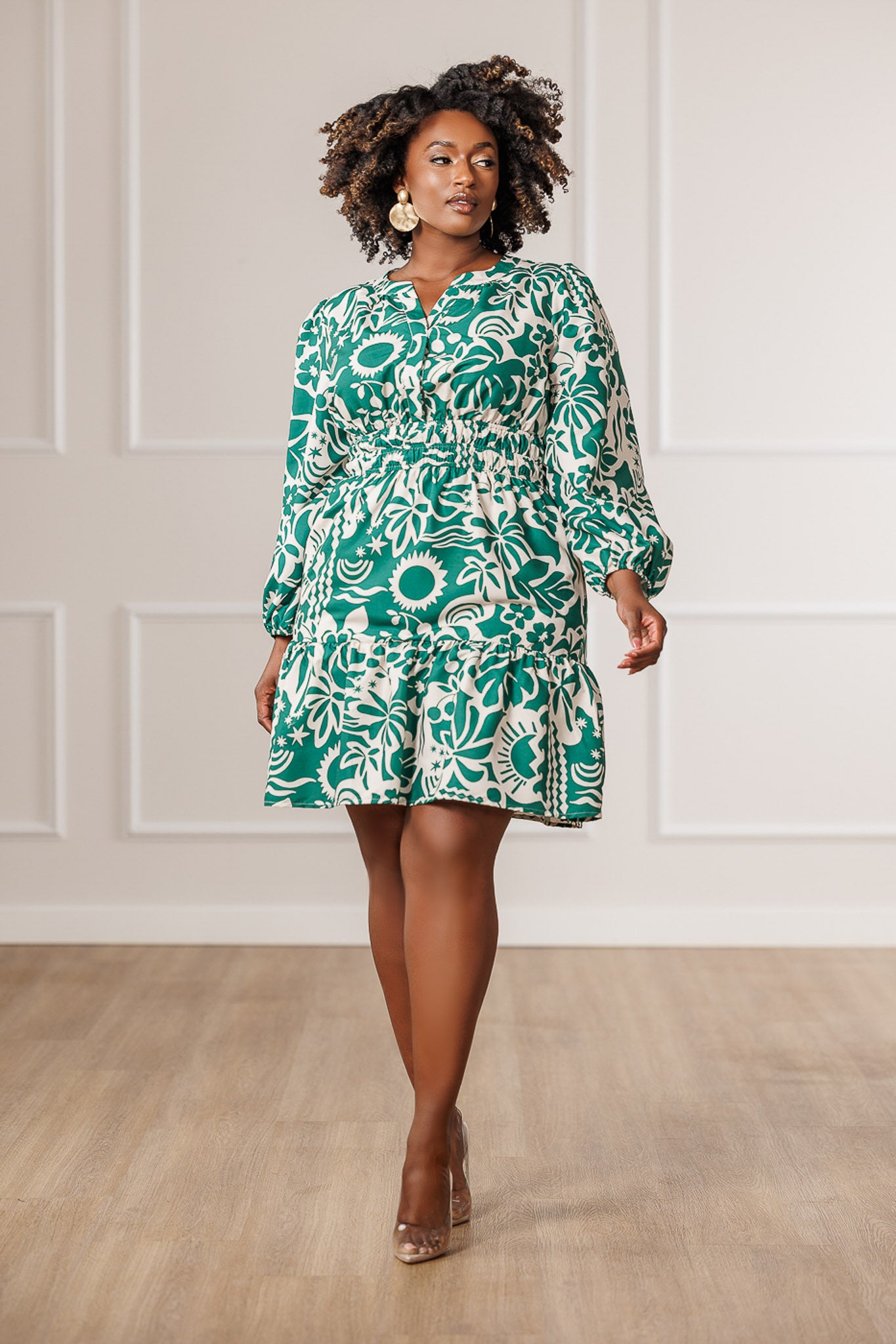 Nava Floral Tiered Dress