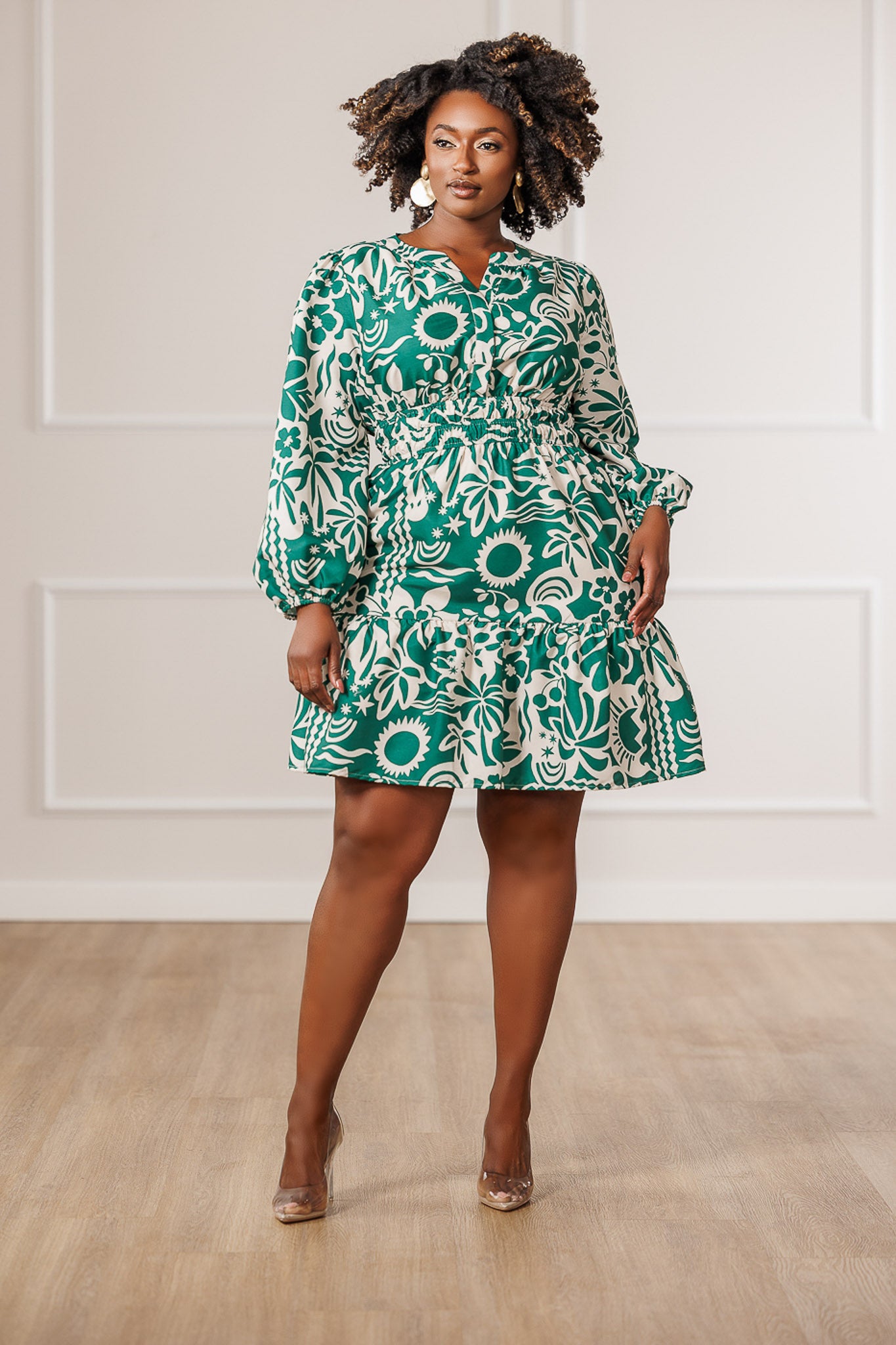 Nava Floral Tiered Dress