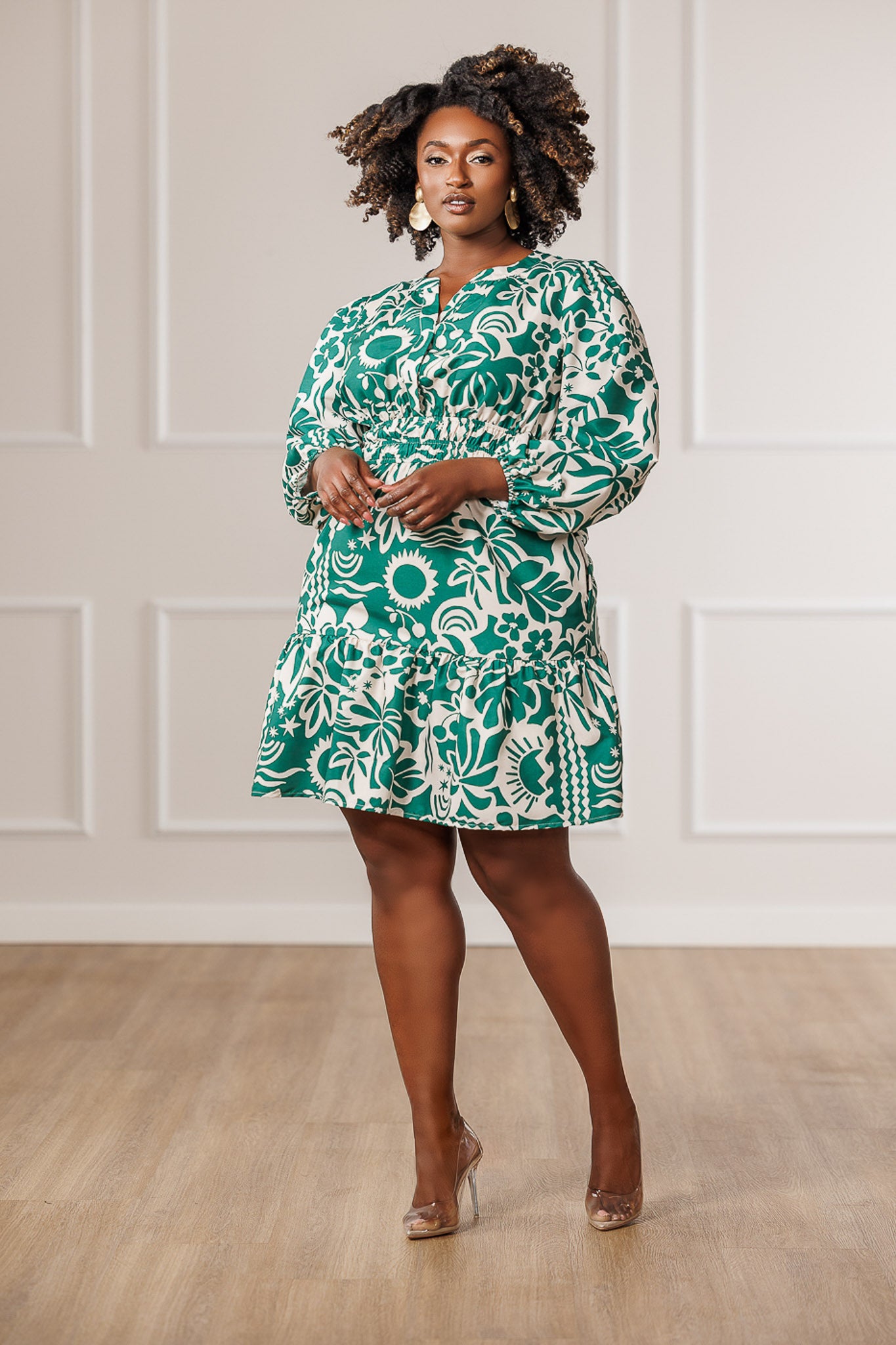 Nava Floral Tiered Dress