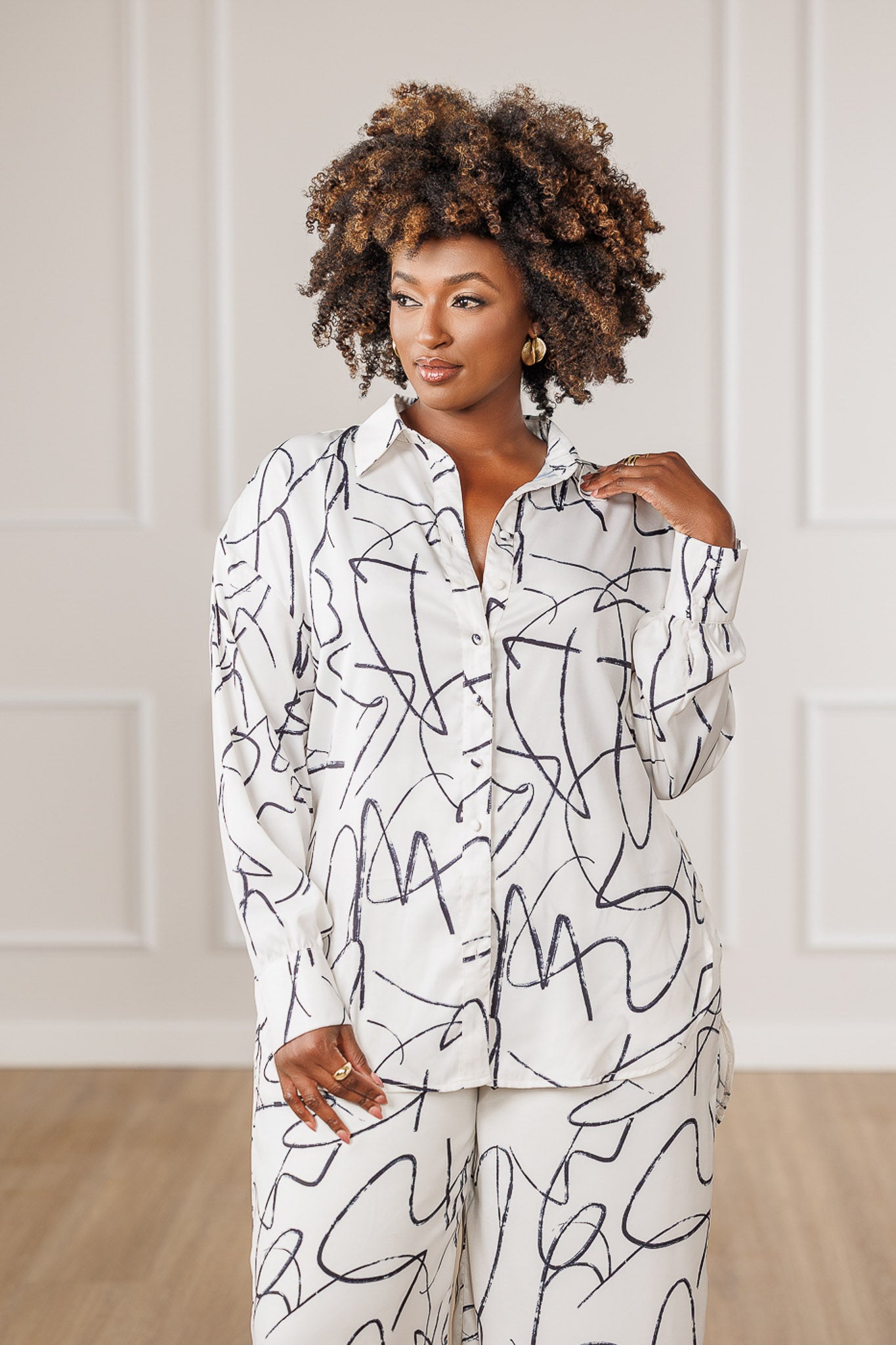 Kade Oversized Button Up Shirt