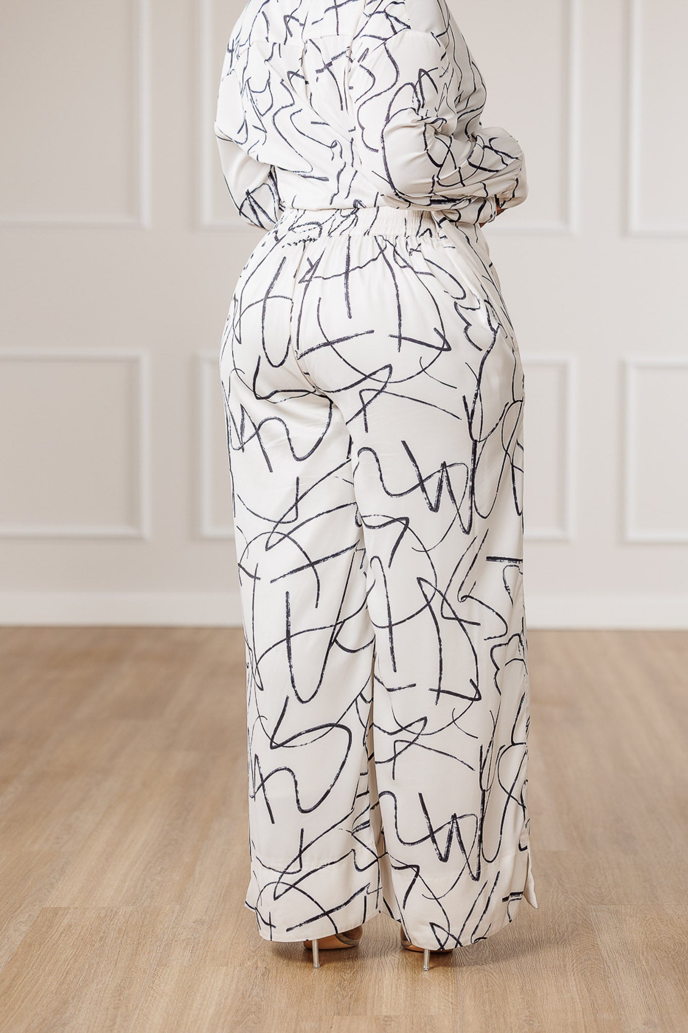 June Side Slits Wide Pants
