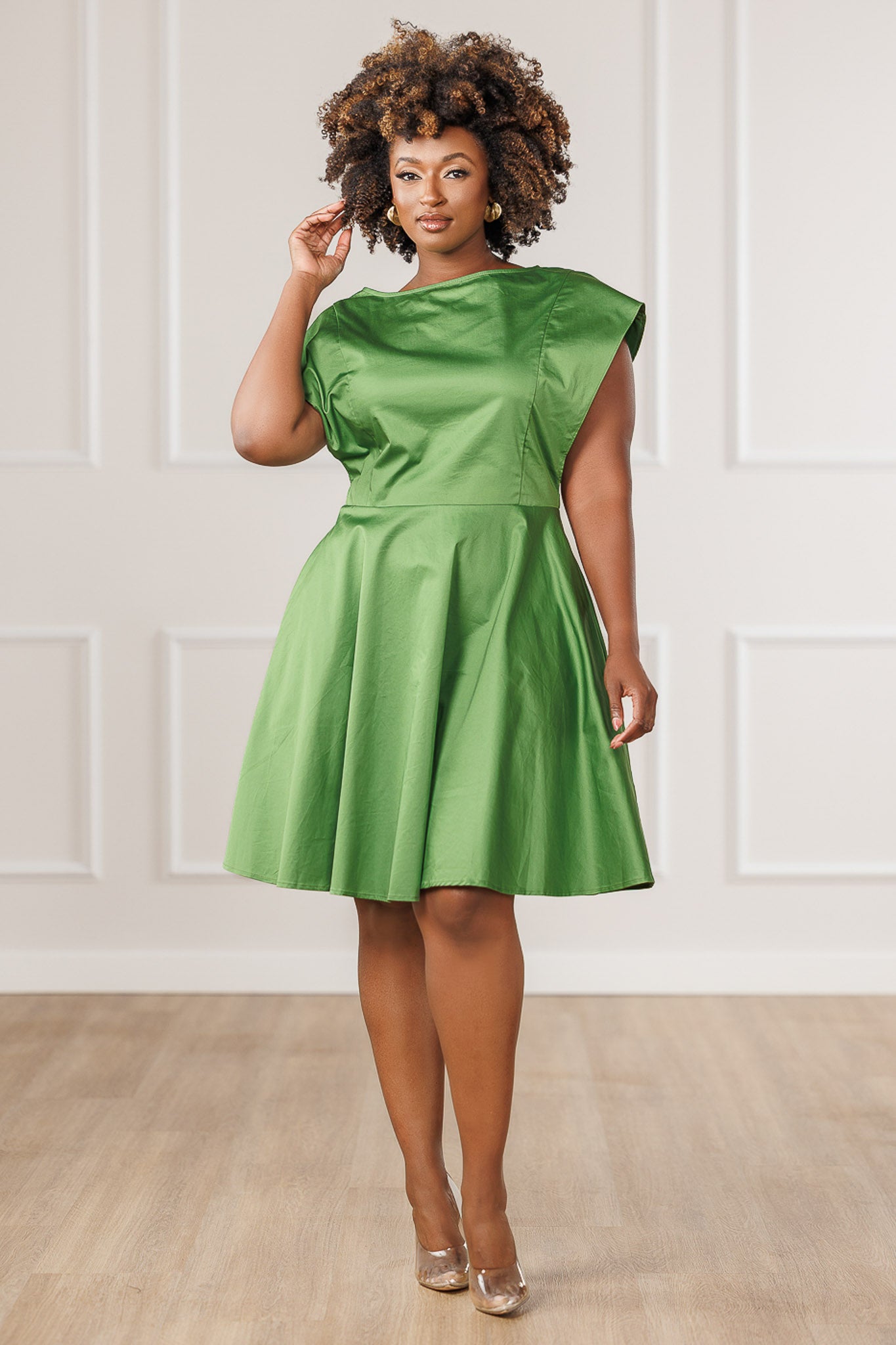 Valley Midi Dress - Kelly Green