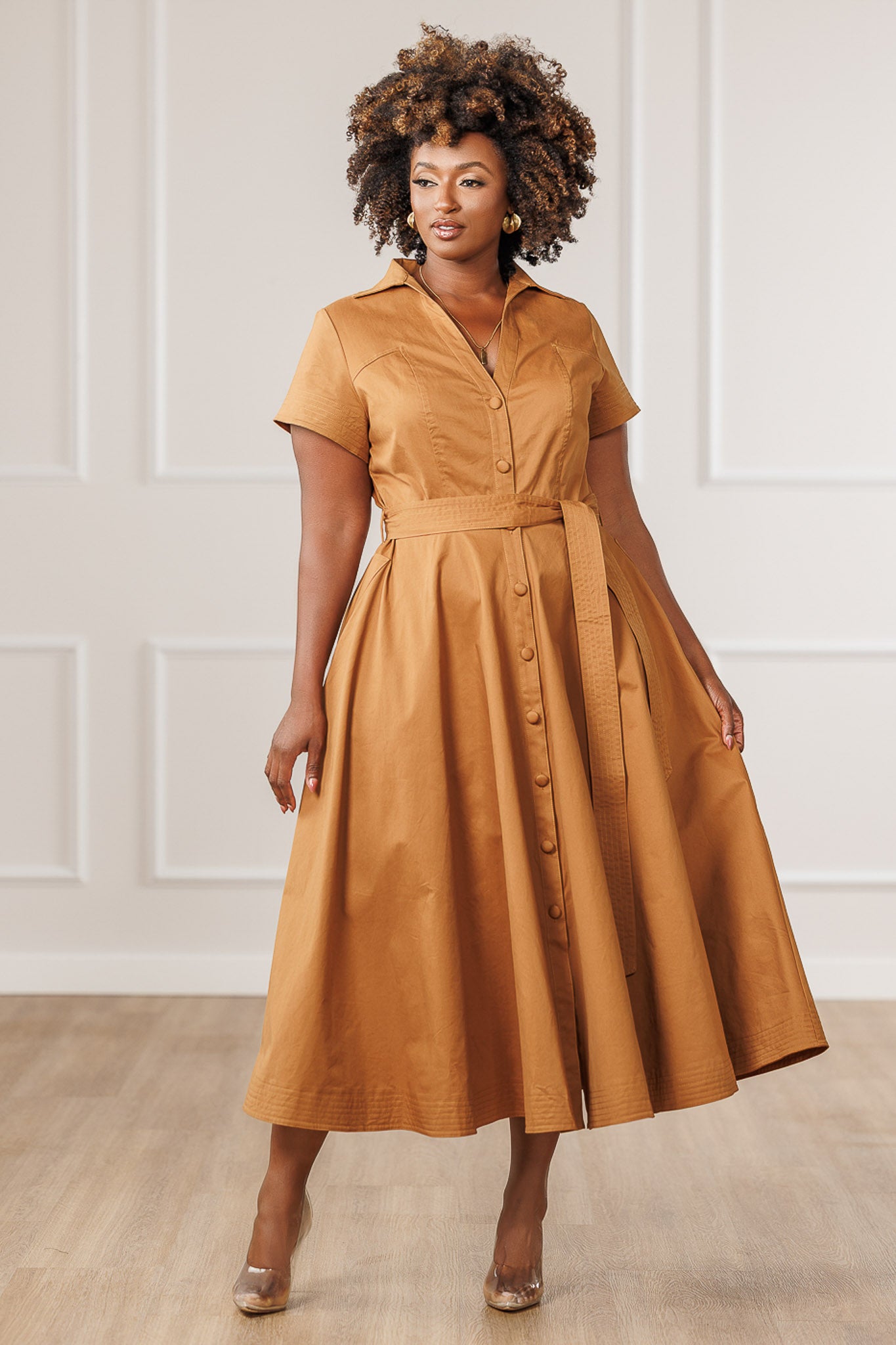 Blaine Button Down Midi Dress