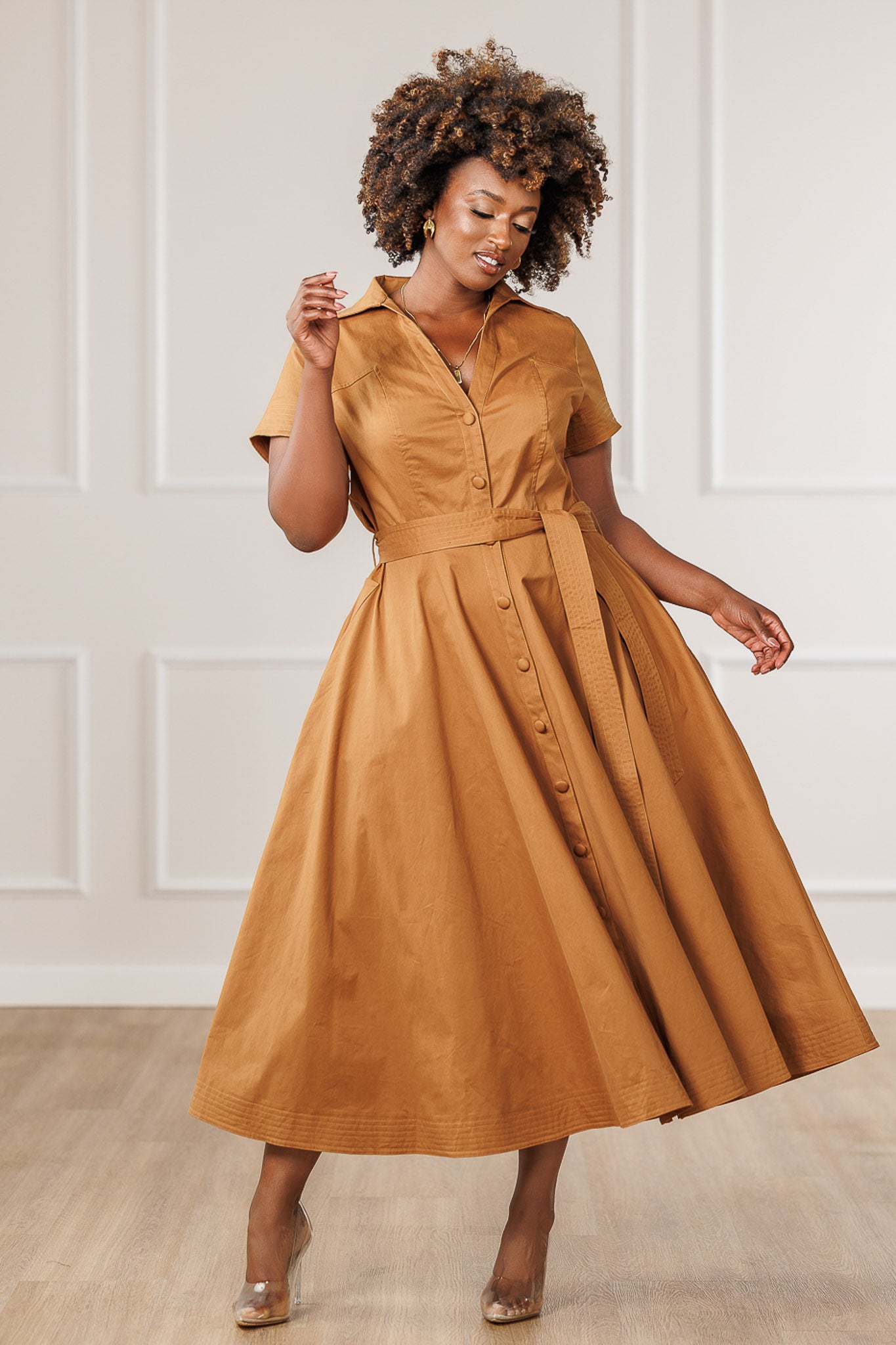 Blaine Button Down Midi Dress