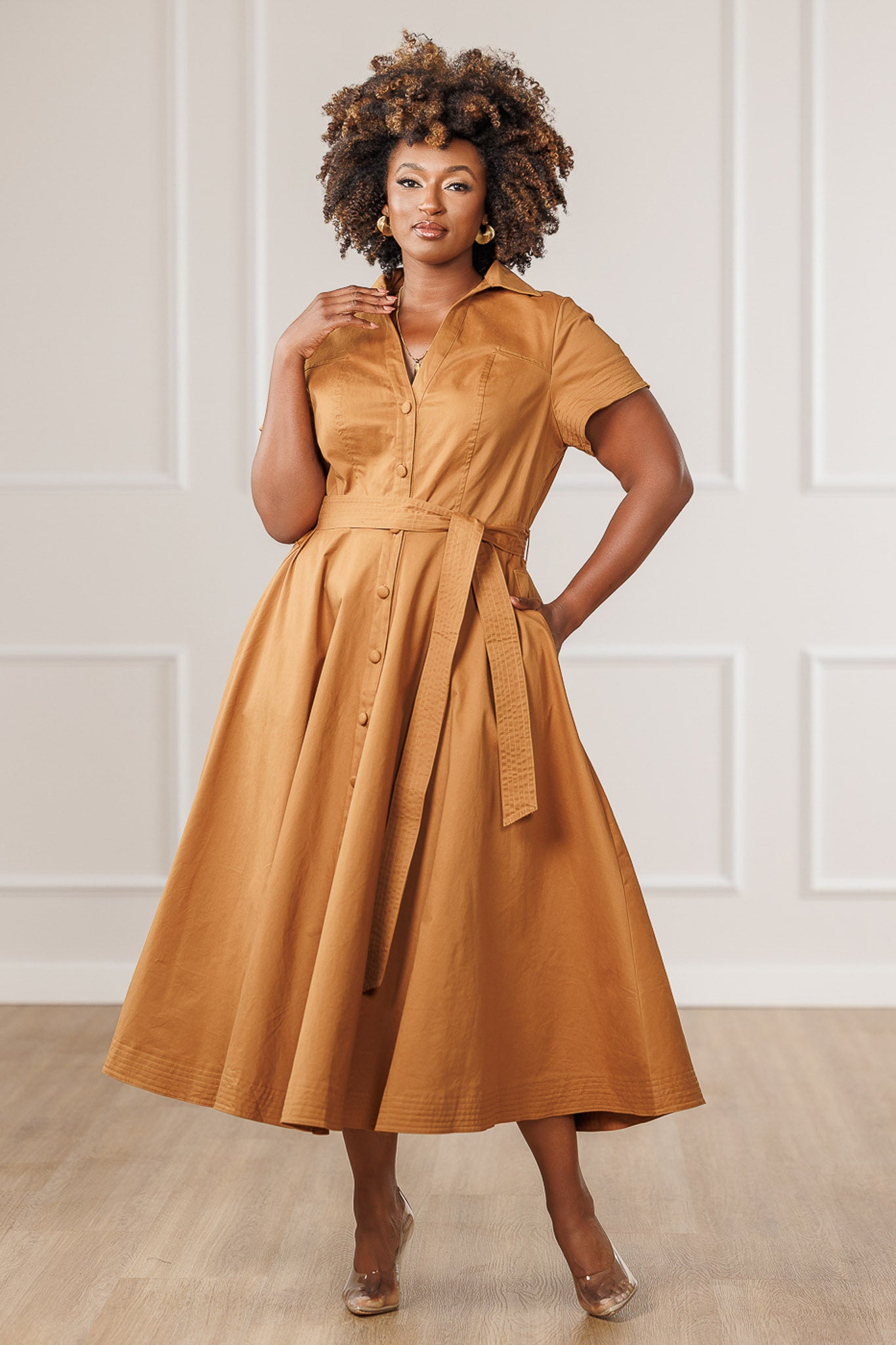 Blaine Button Down Midi Dress