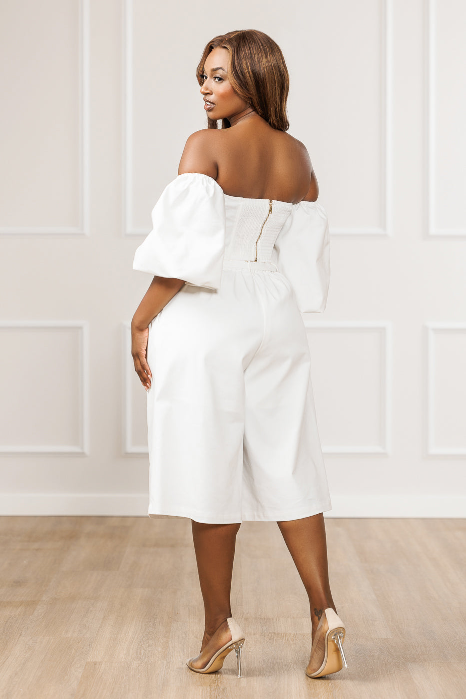 FINAL SALE - Miller Belted Cropped Pants - Off White