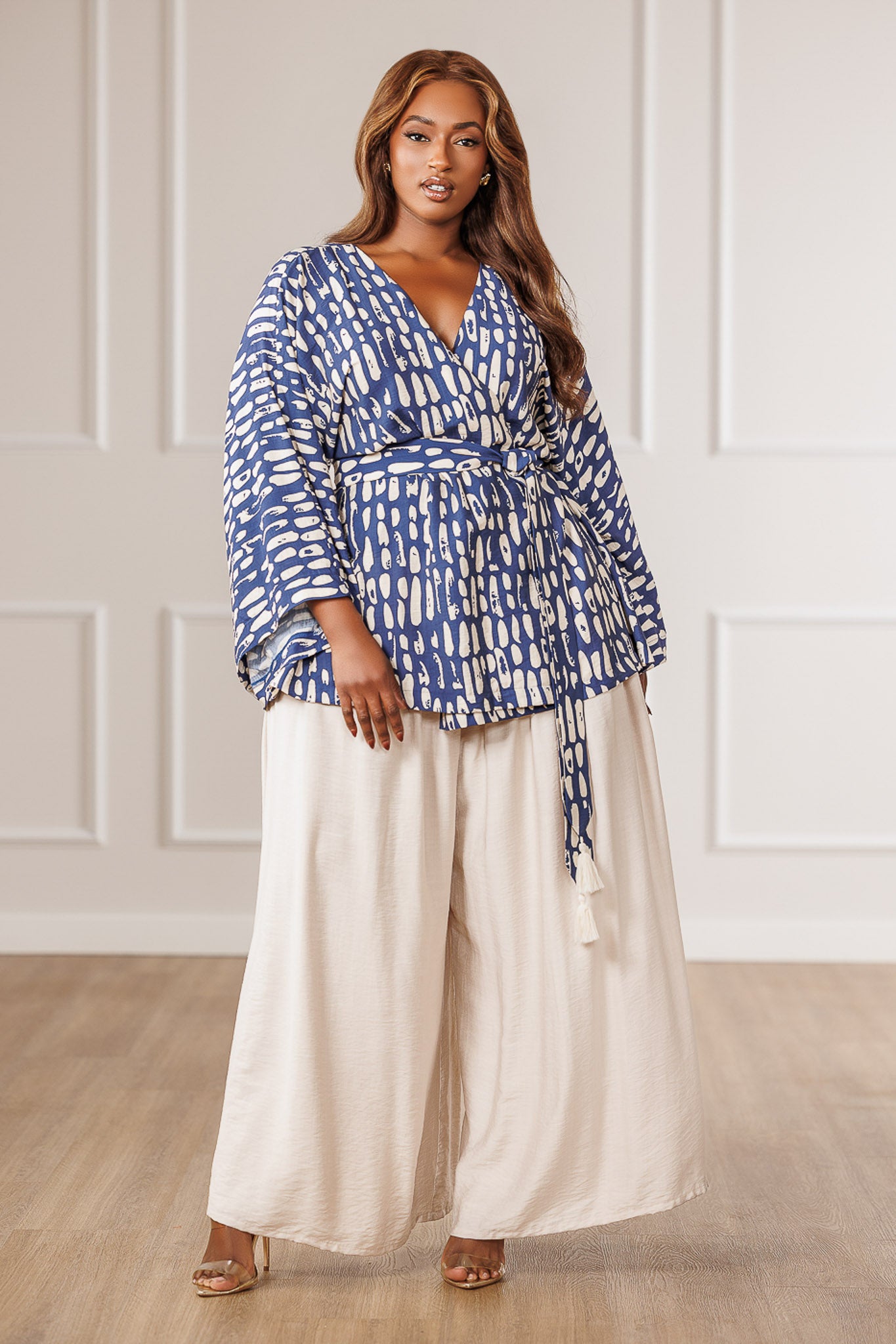Monet Buttoned Sleeve Kimono