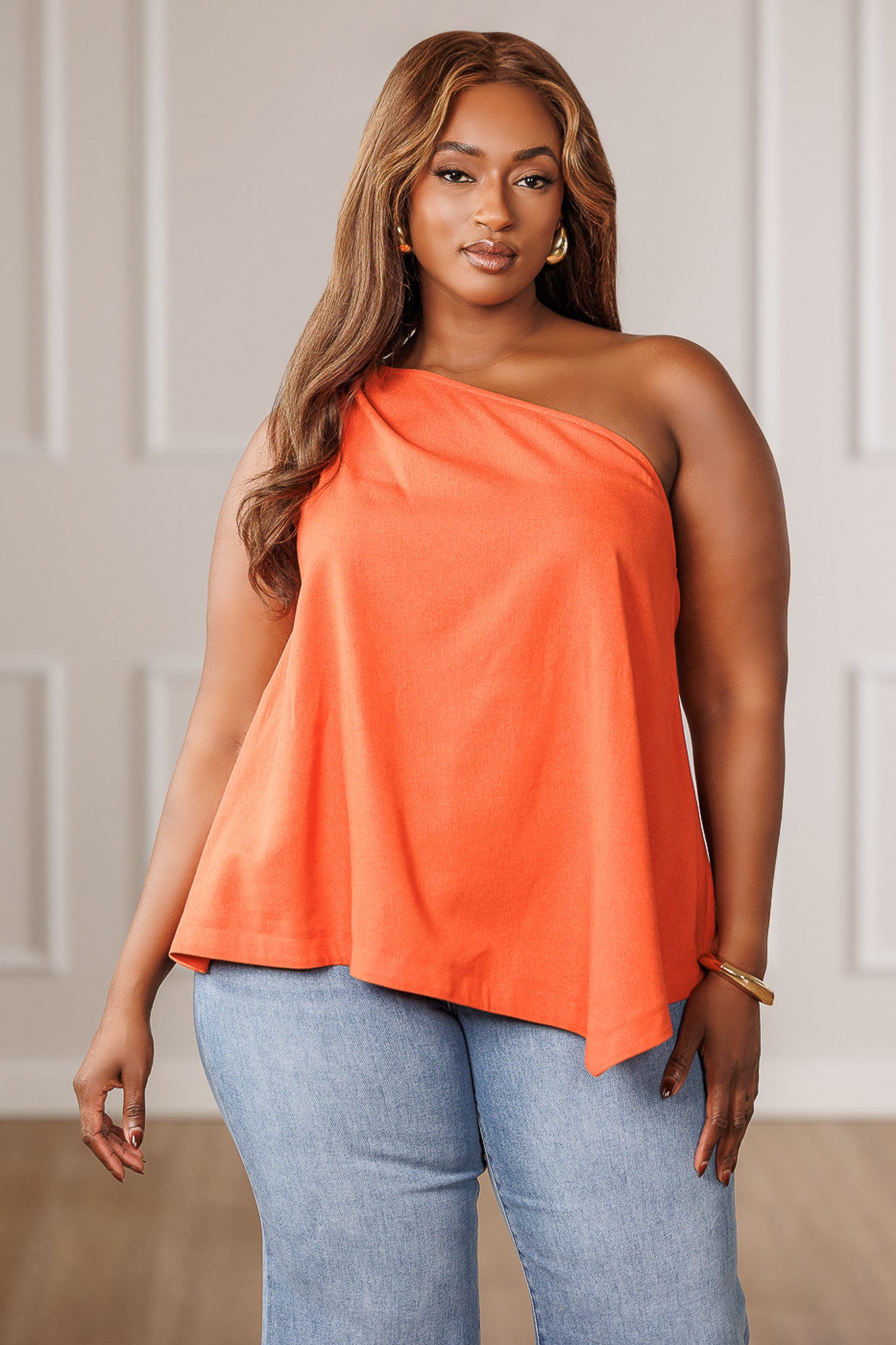 Daria One Shoulder Asymmetric Top