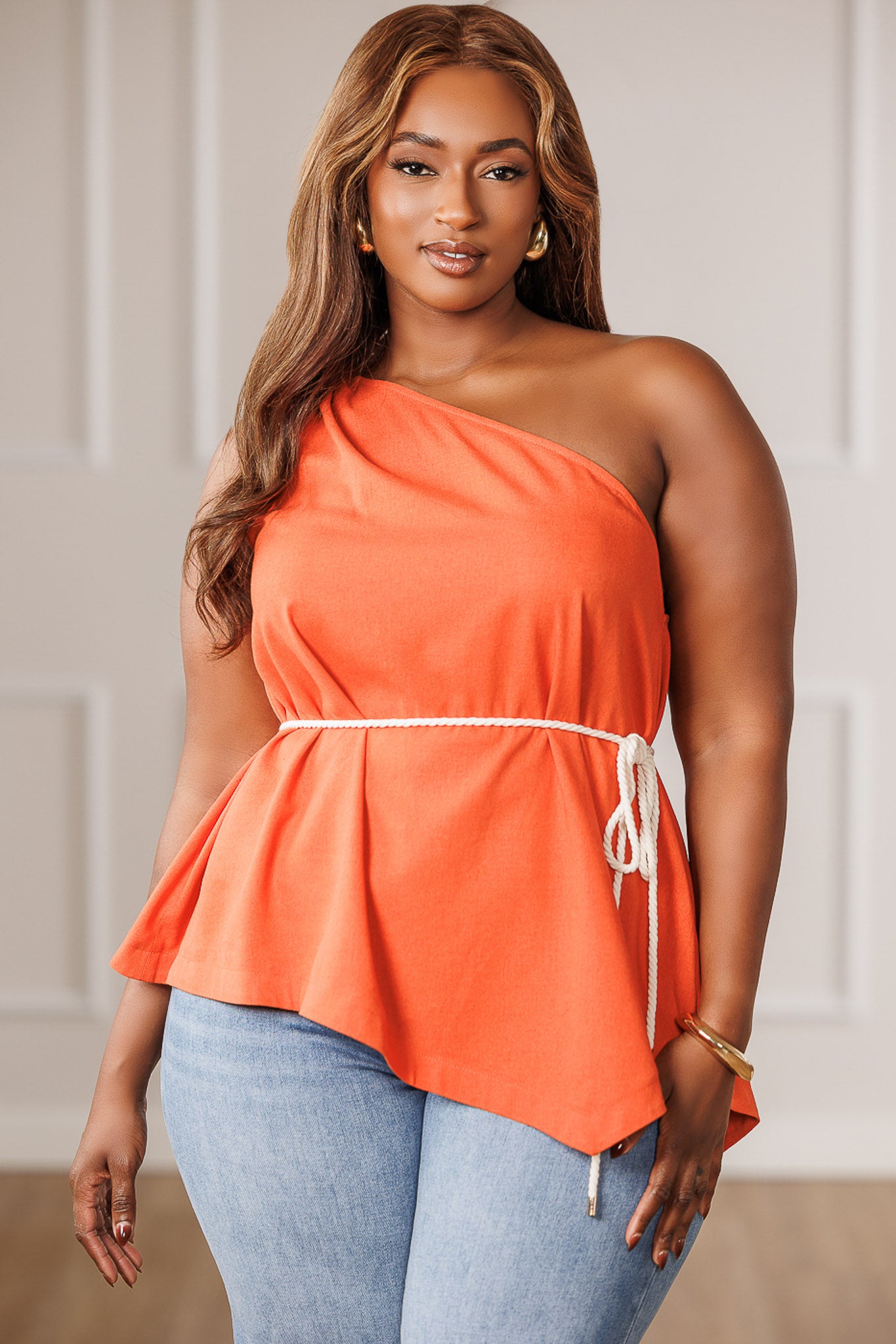 Daria One Shoulder Asymmetric Top