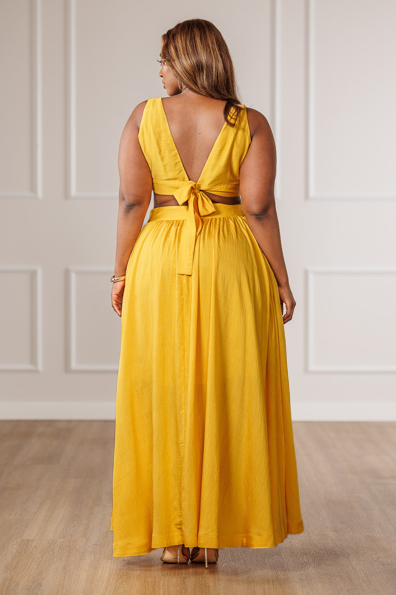 Willow Deep V Maxi Dress
