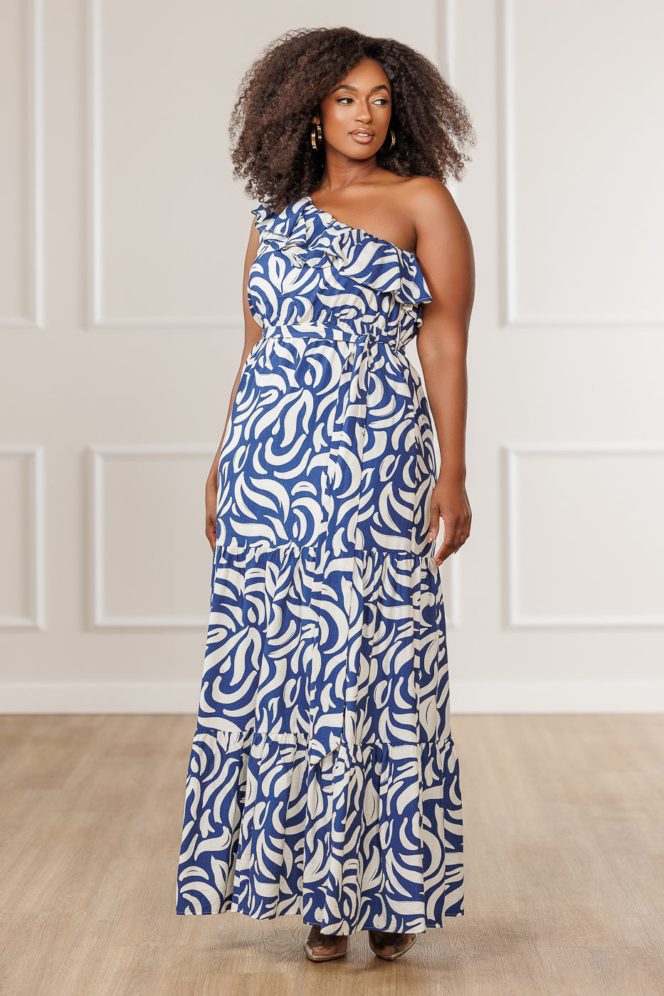 FINAL SALE - Elisa One Shoulder Dress