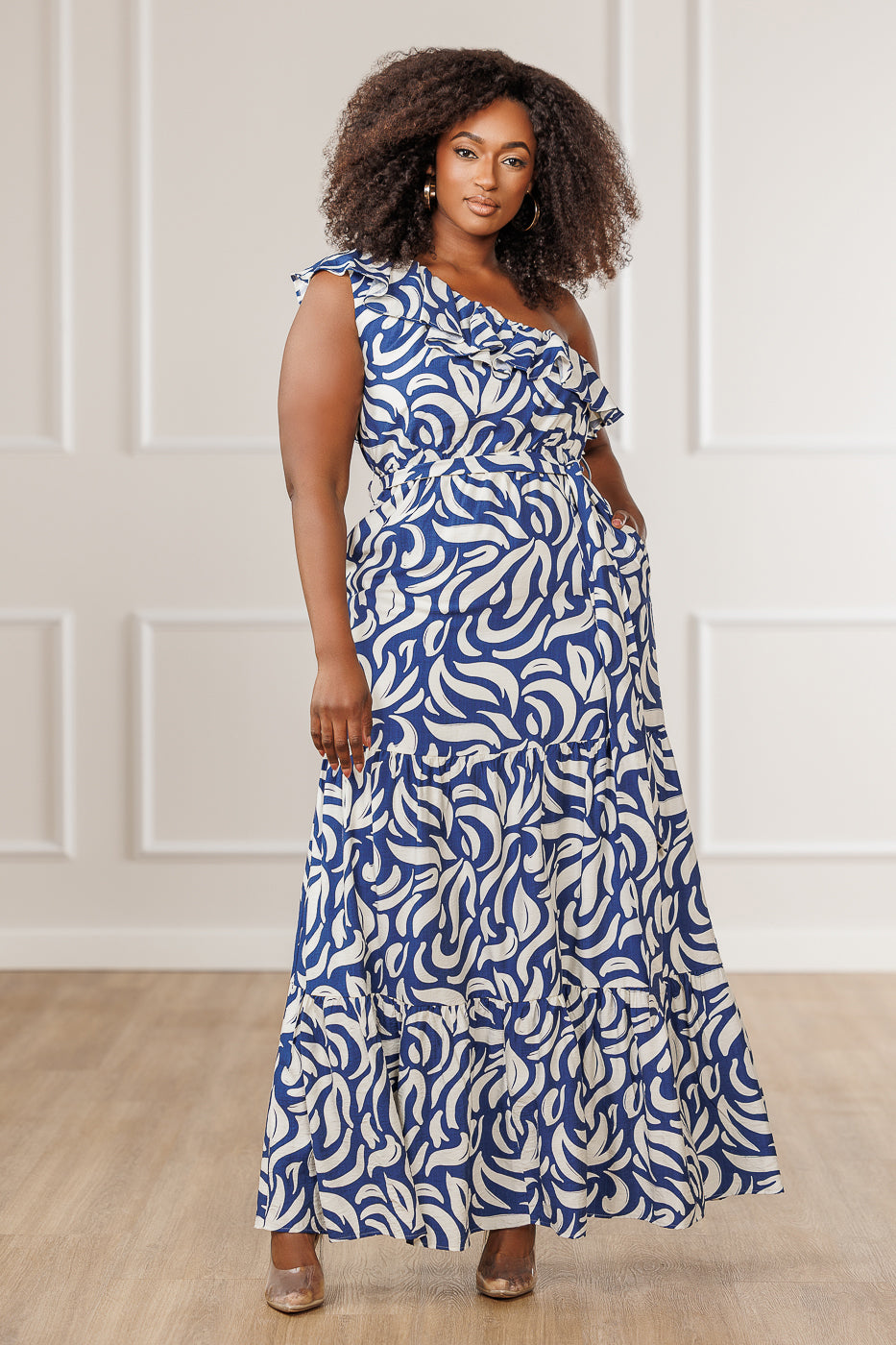 FINAL SALE - Elisa One Shoulder Dress