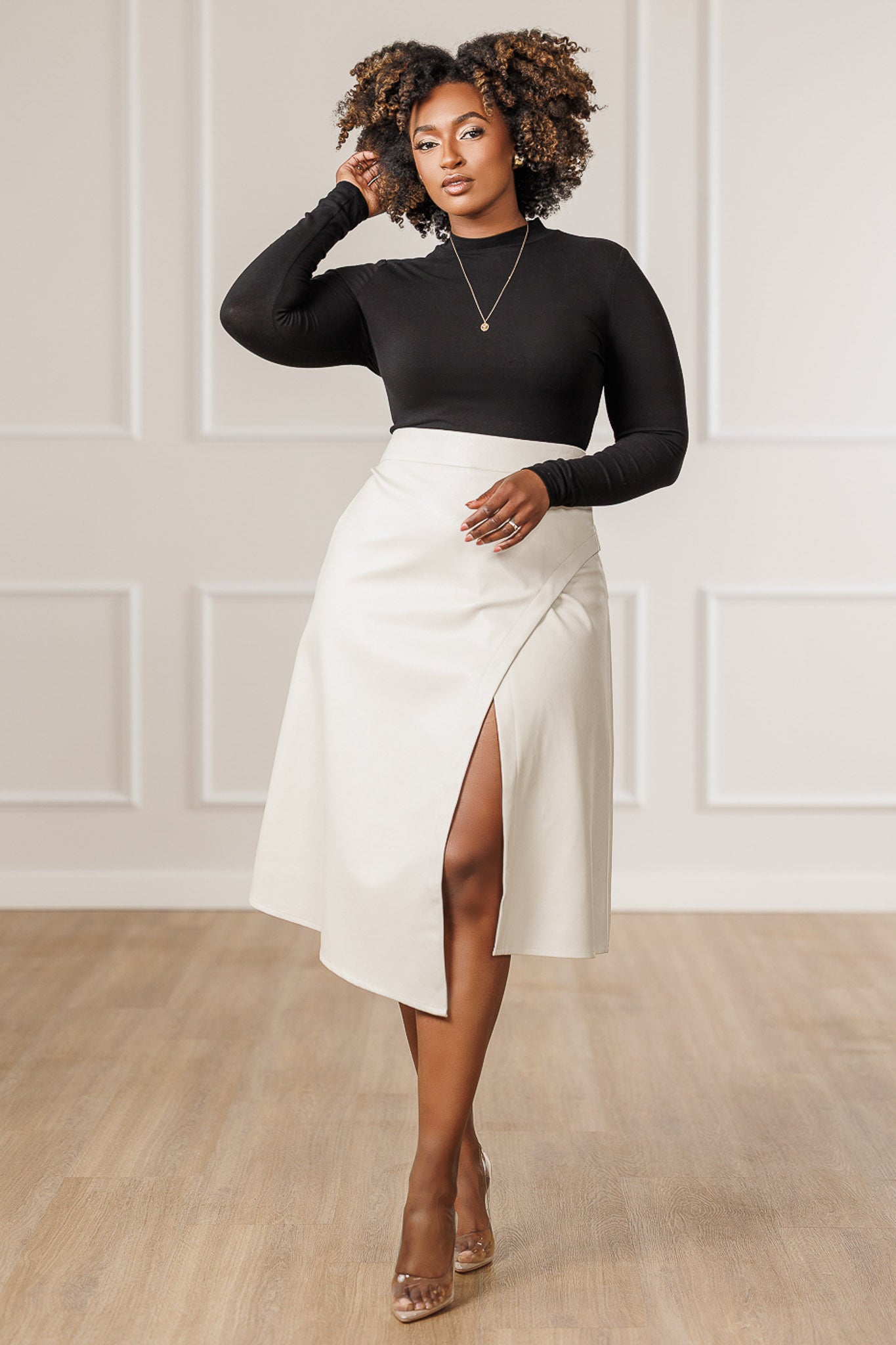 Ebony Wrap Circle Skirt