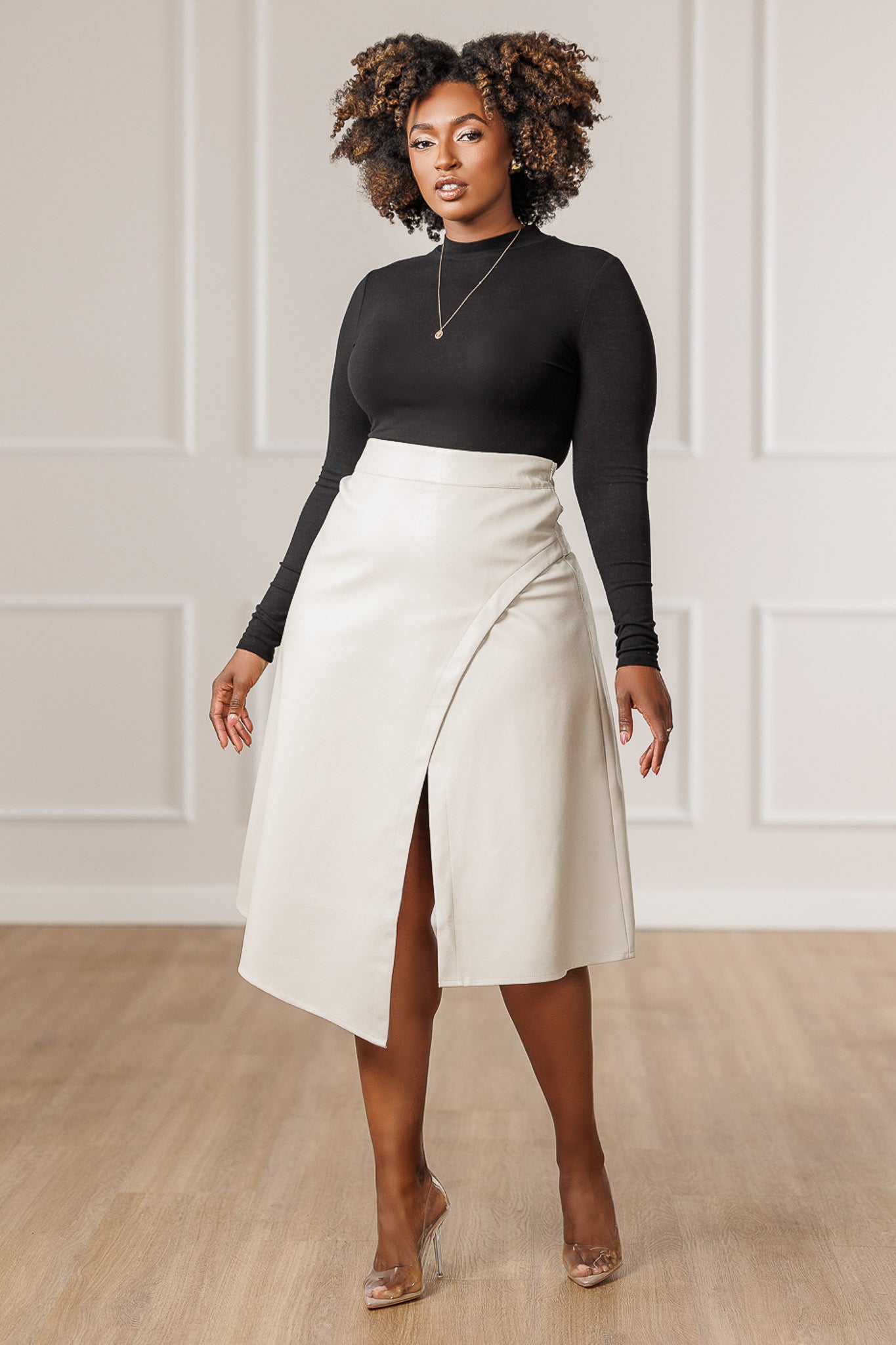 Ebony Wrap Circle Skirt