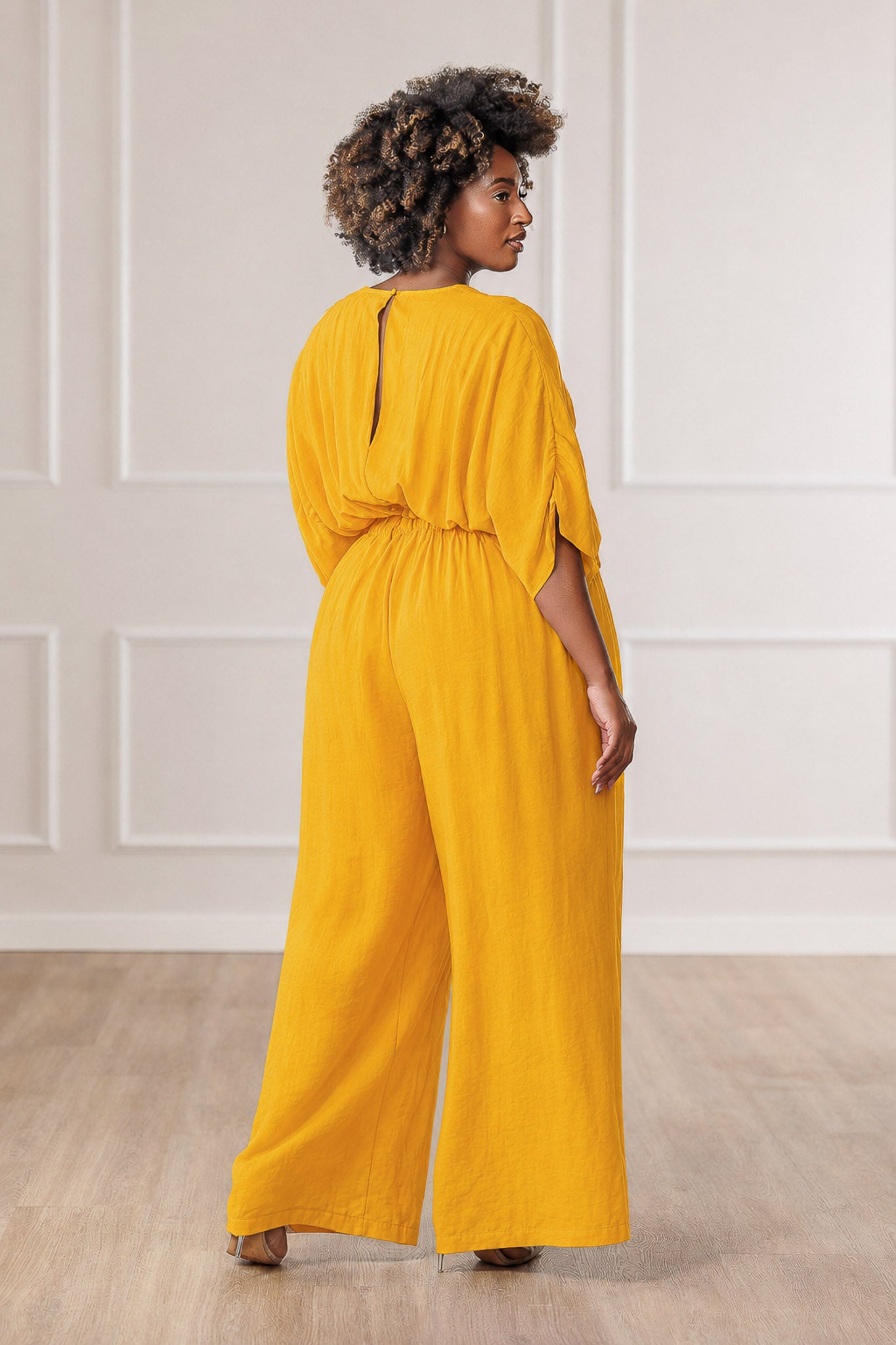 Rosen Kimono Jumpsuit - Yellow
