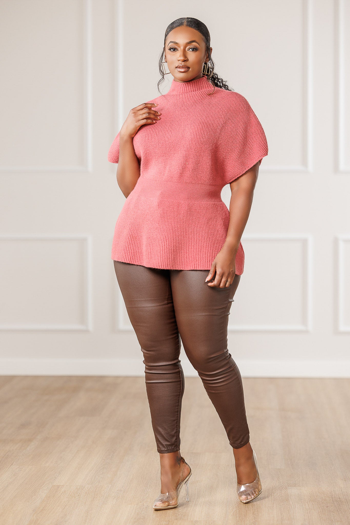 Rune Kimono Sweater - Deep Rose
