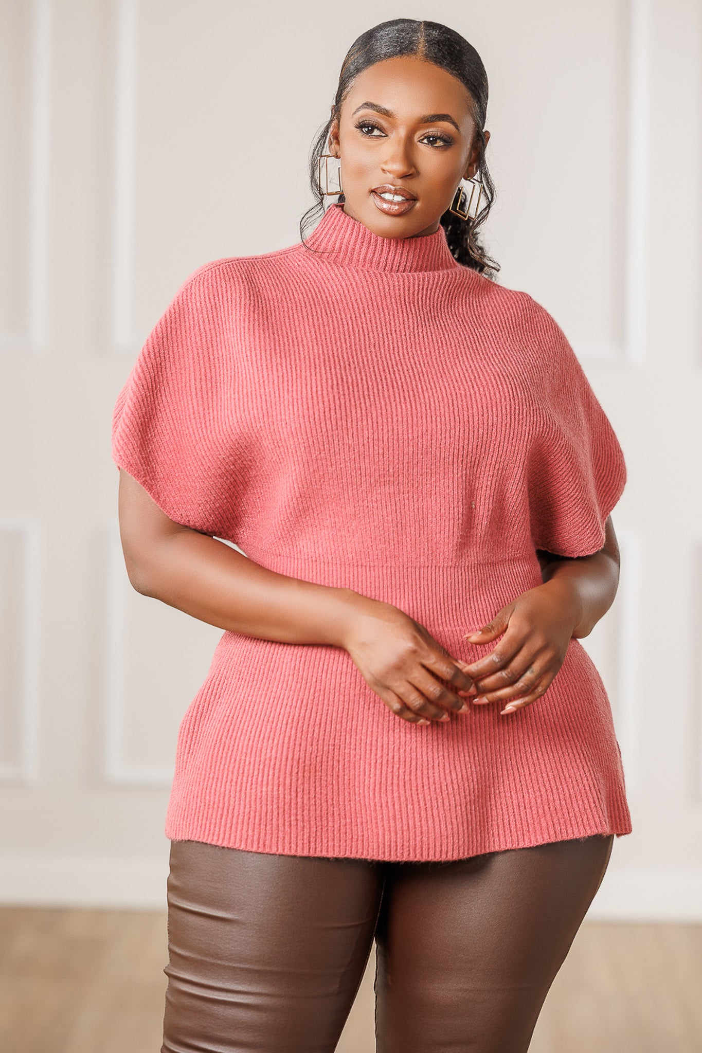 Rune Kimono Sweater - Deep Rose