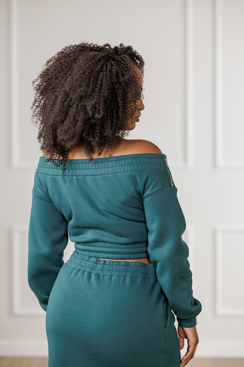 Jackie Off-Shoulder Top - Emerald – J. Brooks Boutique