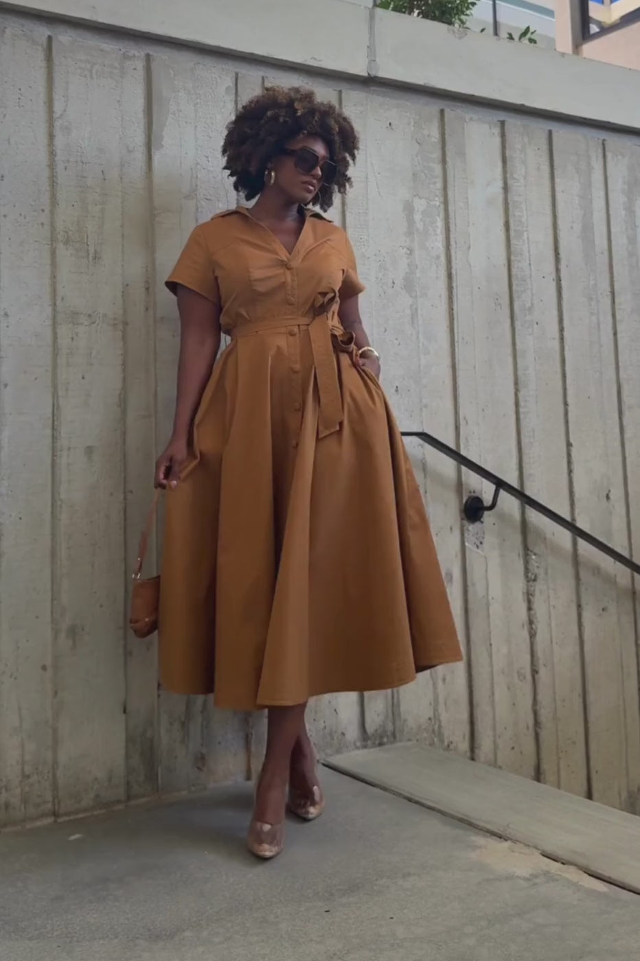 Blaine Button Down Midi Dress