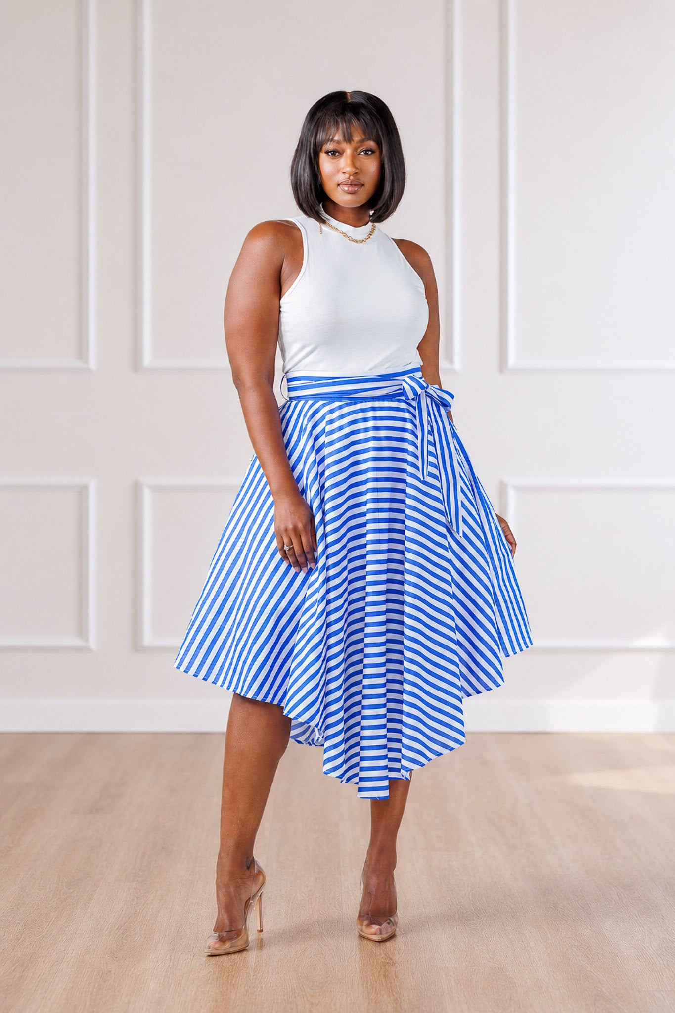 Tormany High-Low Midi Skirt